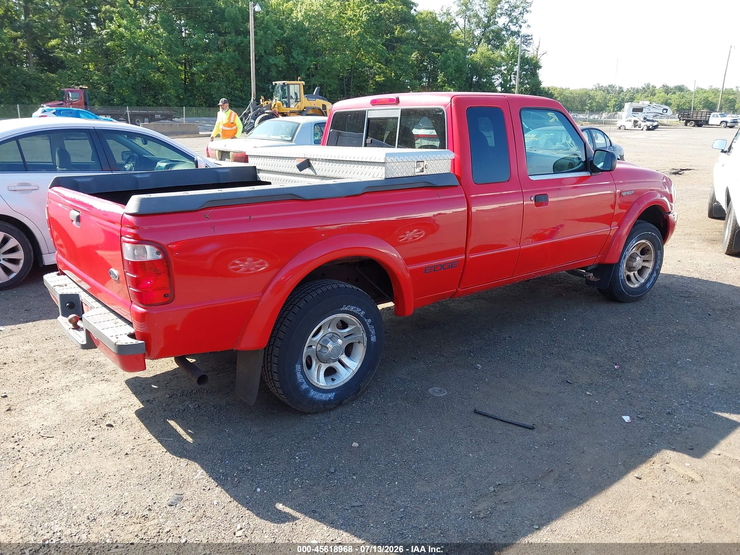 2002 Ford Ranger Edge/tremor/xlt Красный vin: 1FTYR44U22TA53734