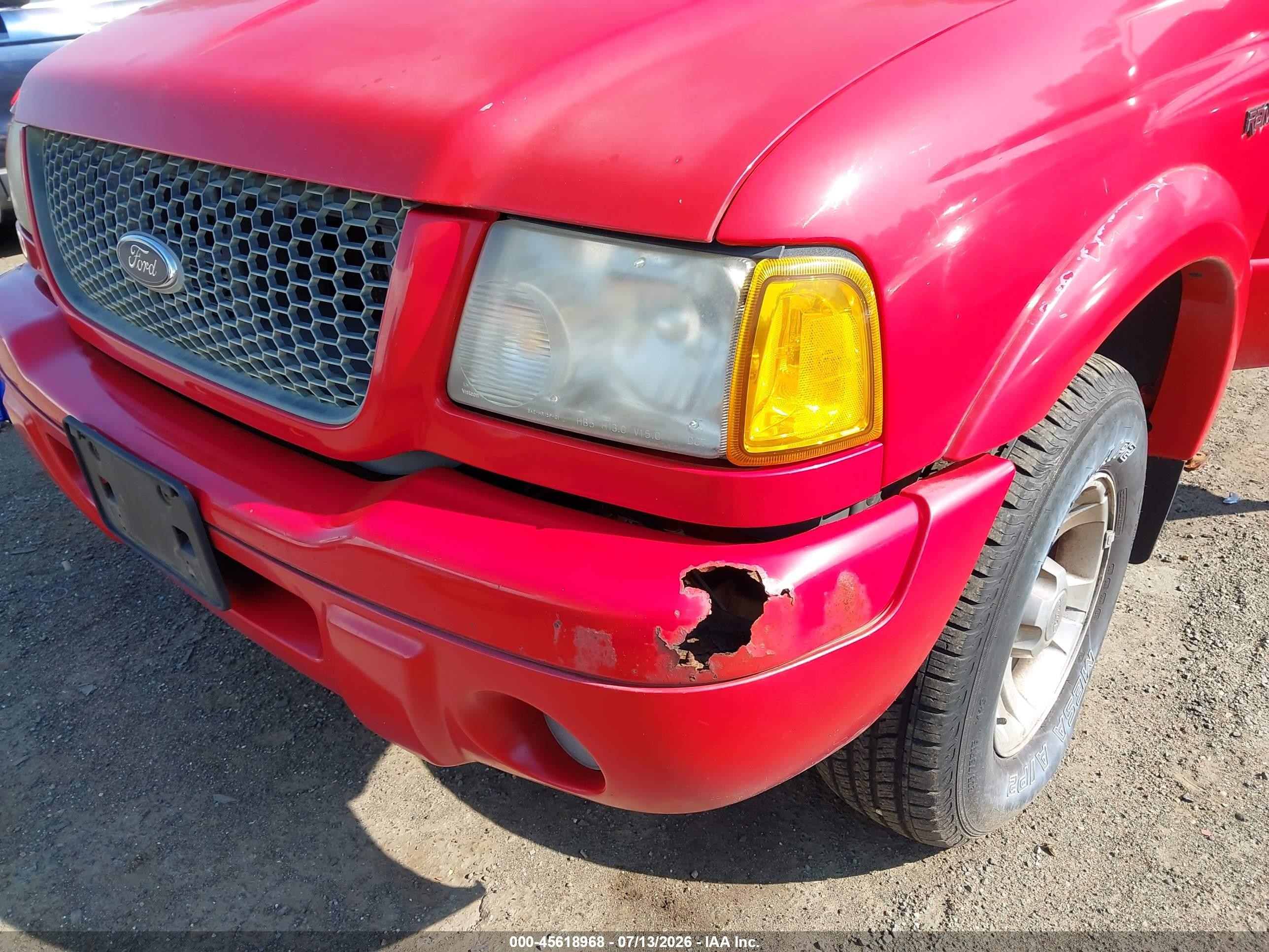 2002 Ford Ranger Edge/tremor/xlt Красный vin: 1FTYR44U22TA53734