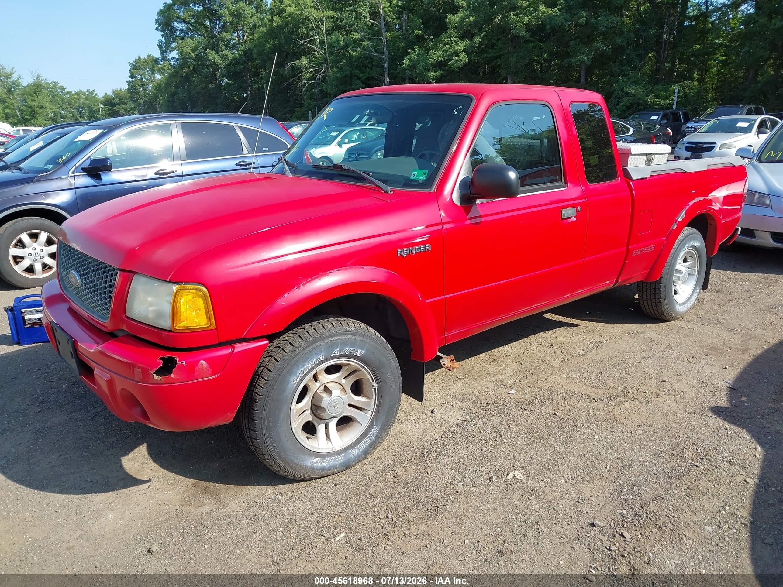 2002 Ford Ranger Edge/tremor/xlt Красный vin: 1FTYR44U22TA53734