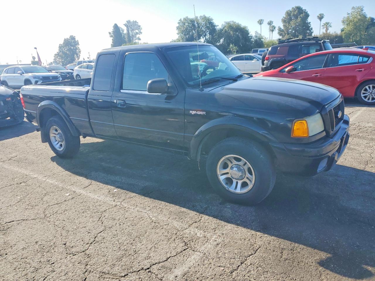 2004 Ford Ranger Super Cab Black vin: 1FTYR44U24PA48982