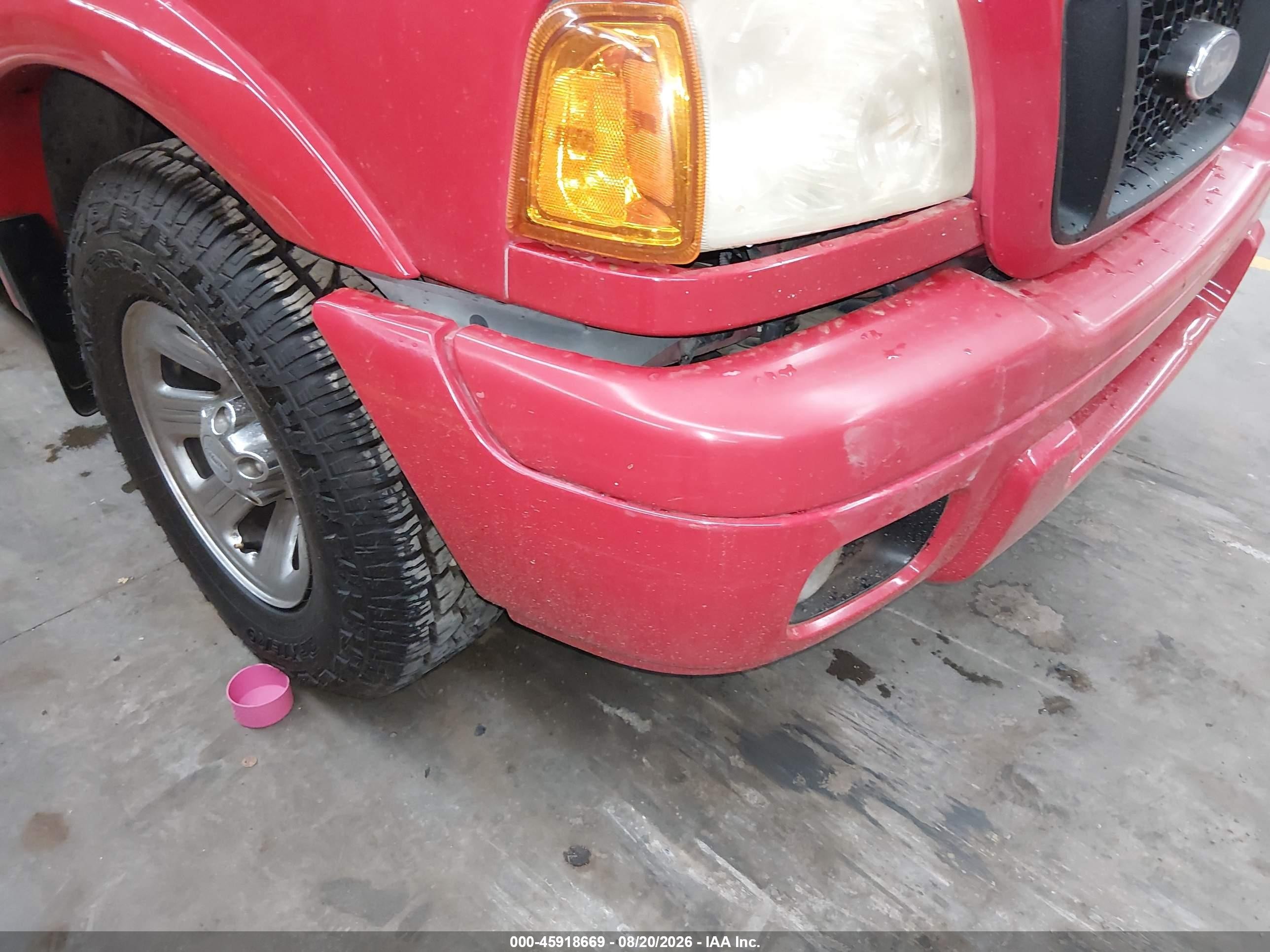 2005 Ford Ranger Edge/stx/xlt Red vin: 1FTYR44U25PA38664