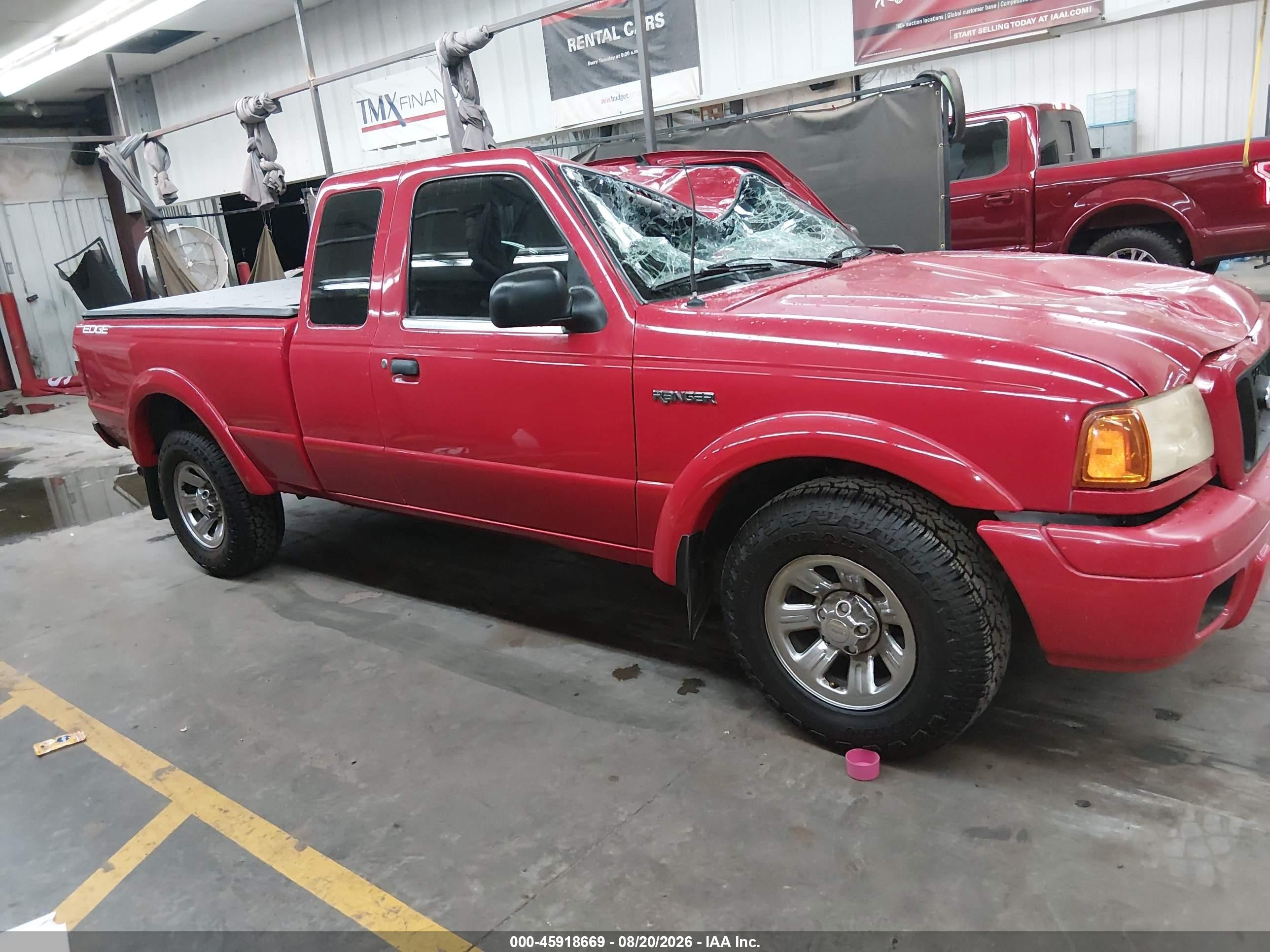 2005 Ford Ranger Edge/stx/xlt Red vin: 1FTYR44U25PA38664