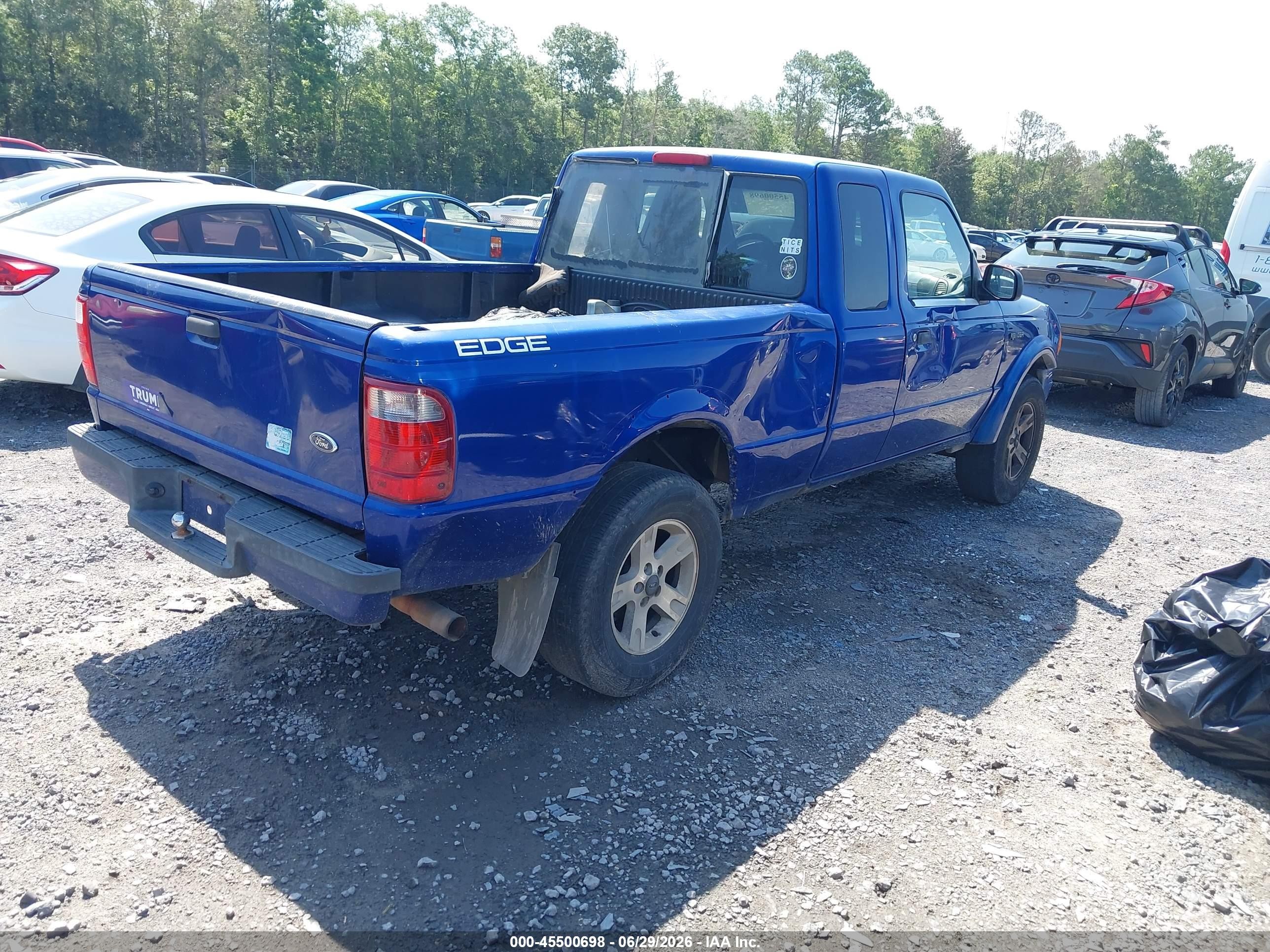 2005 Ford Ranger Edge/stx/xlt Blue vin: 1FTYR44U25PA46778