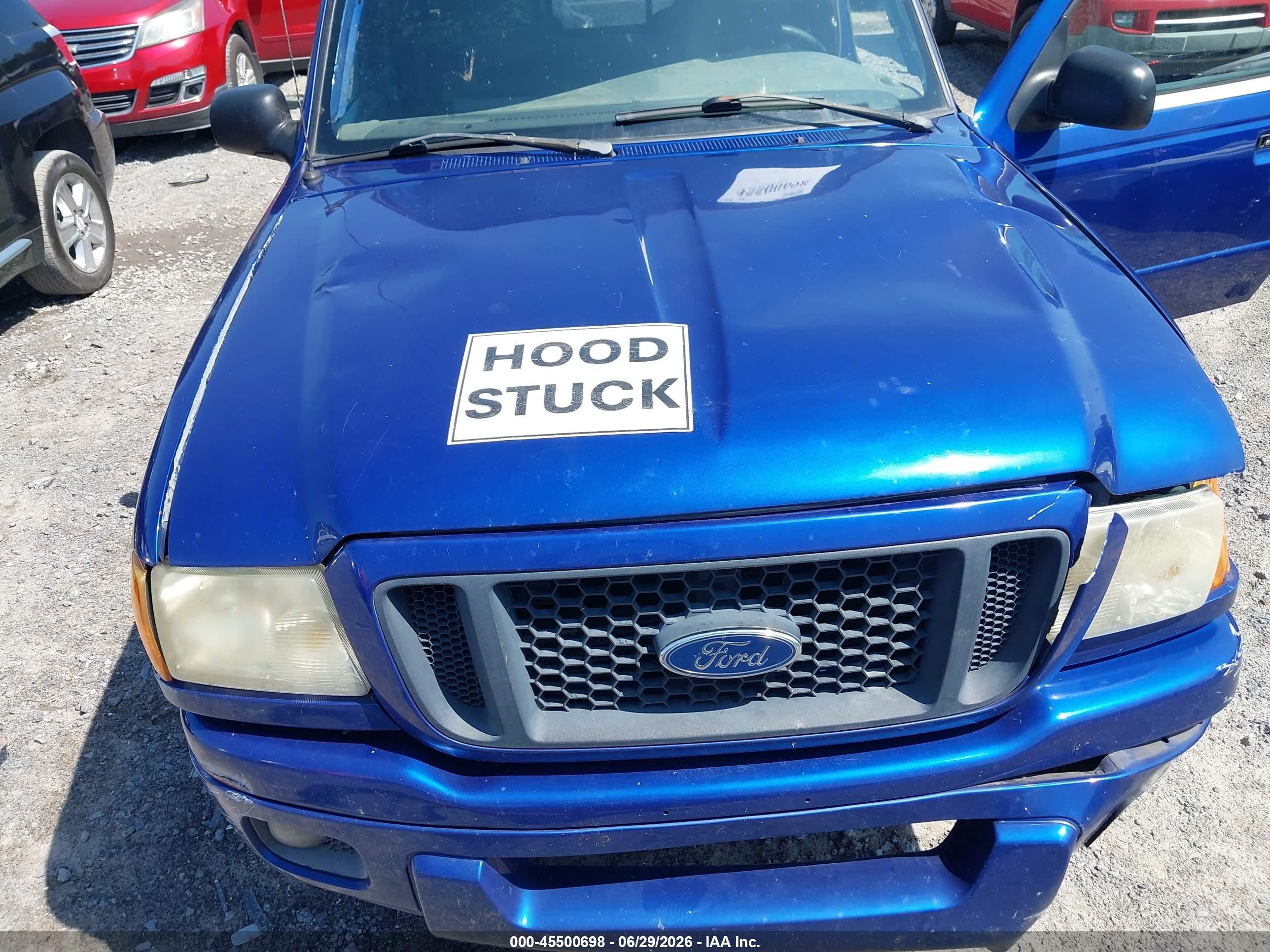 2005 Ford Ranger Edge/stx/xlt Blue vin: 1FTYR44U25PA46778