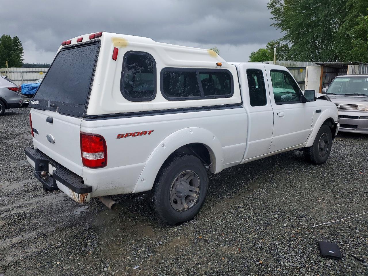 2008 Ford Ranger Super Cab White vin: 1FTYR44U28PA96567