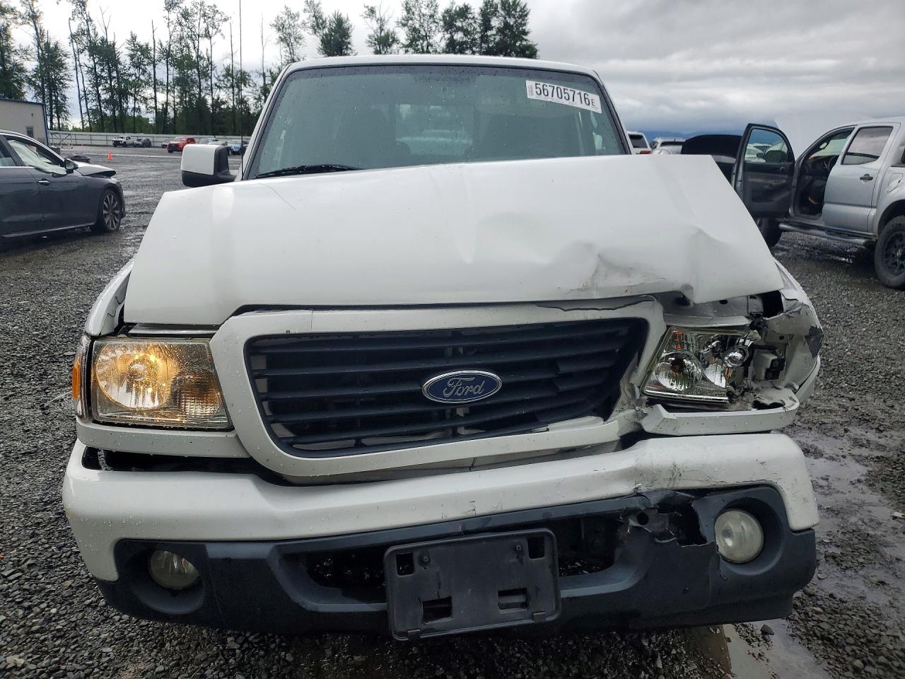 2008 Ford Ranger Super Cab White vin: 1FTYR44U28PA96567