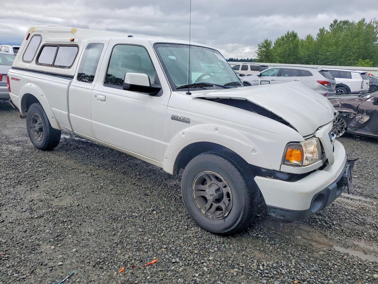 2008 Ford Ranger Super Cab White vin: 1FTYR44U28PA96567