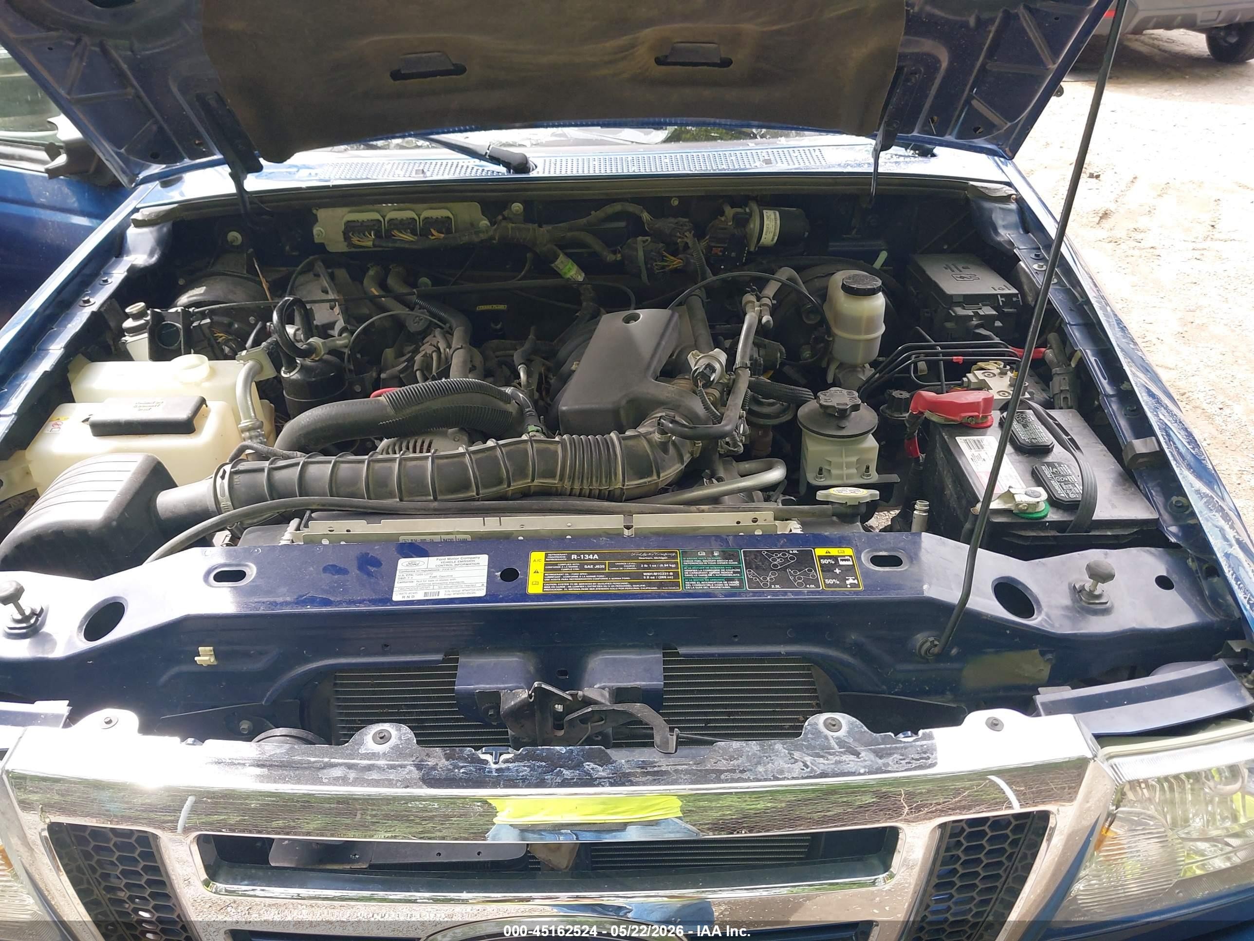 2008 Ford Ranger Sport/xlt Blue vin: 1FTYR44U28PA99484