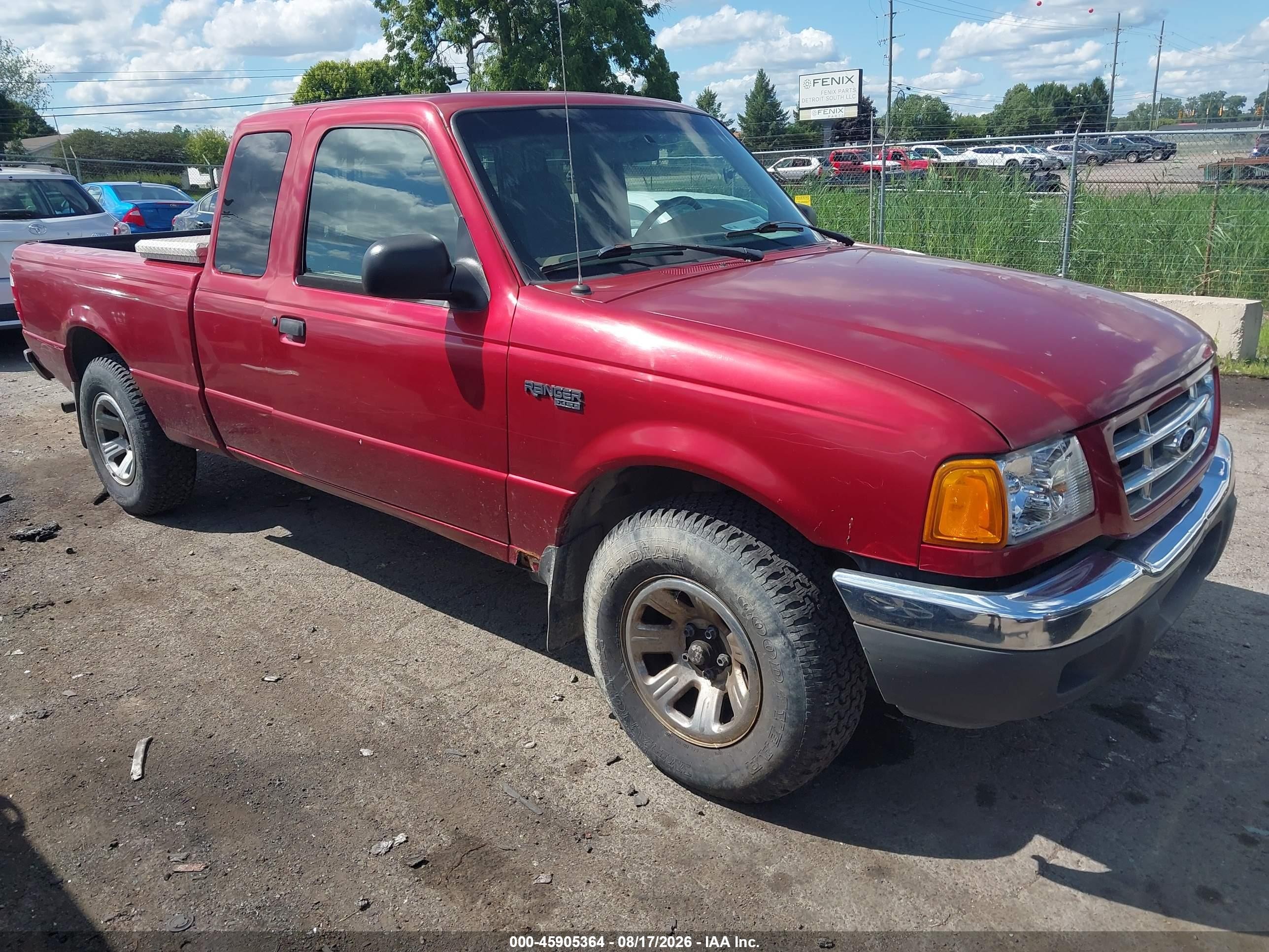 2002 Ford Ranger Edge/tremor/xlt Бордовый vin: 1FTYR44U32TA30902