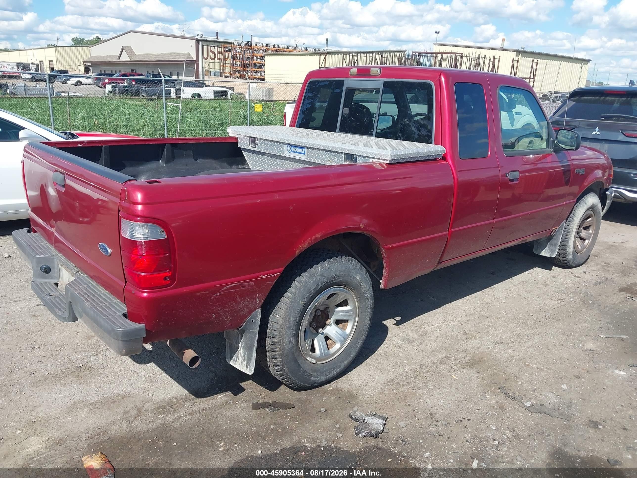 2002 Ford Ranger Edge/tremor/xlt Бордовый vin: 1FTYR44U32TA30902