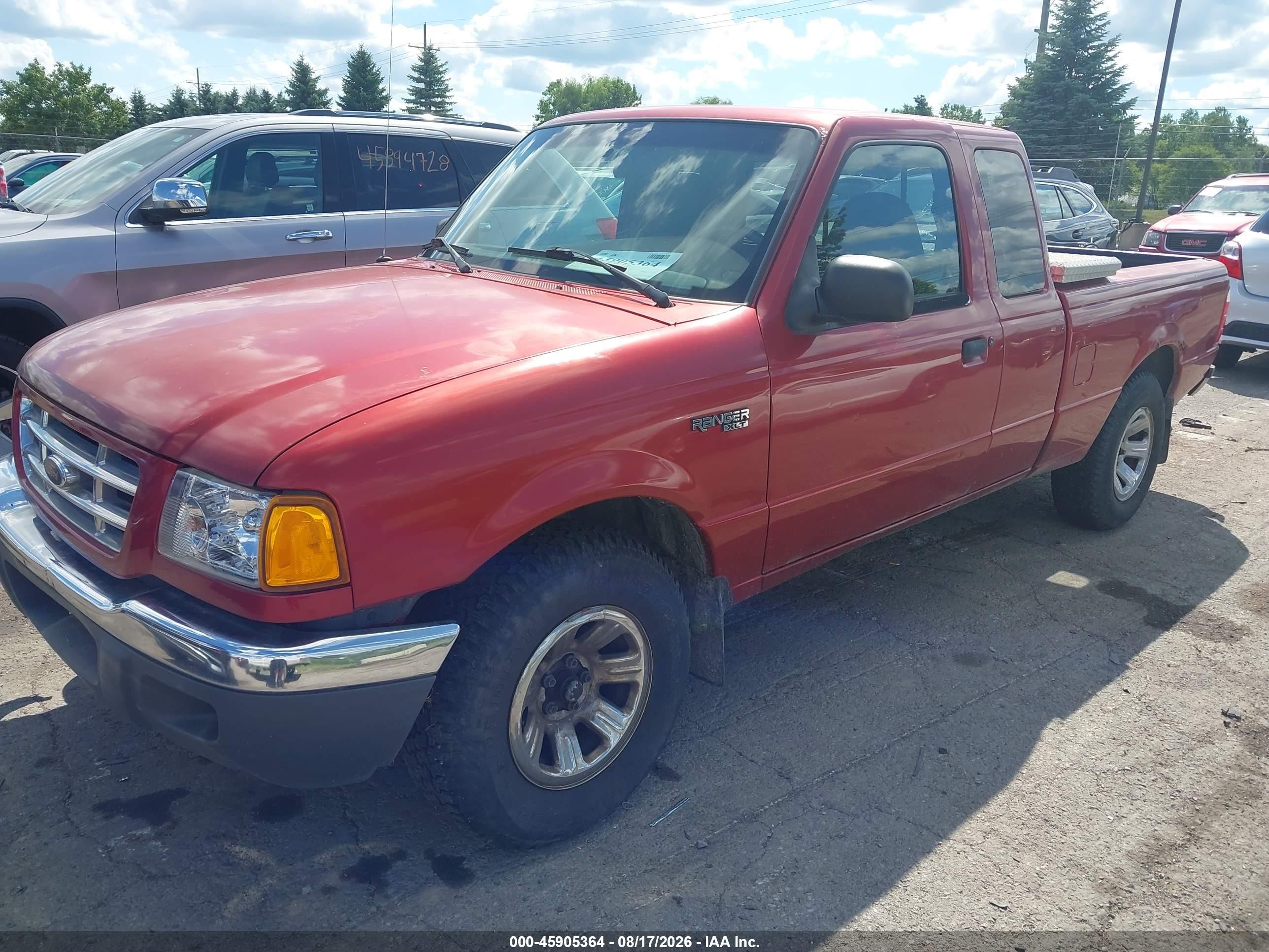 2002 Ford Ranger Edge/tremor/xlt Бордовый vin: 1FTYR44U32TA30902