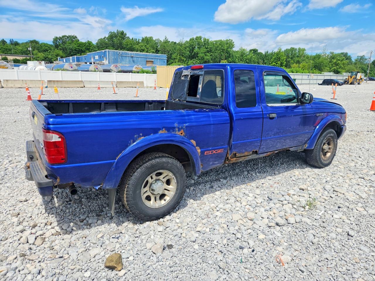 2003 Ford Ranger Super Cab Blue vin: 1FTYR44U33PB53514