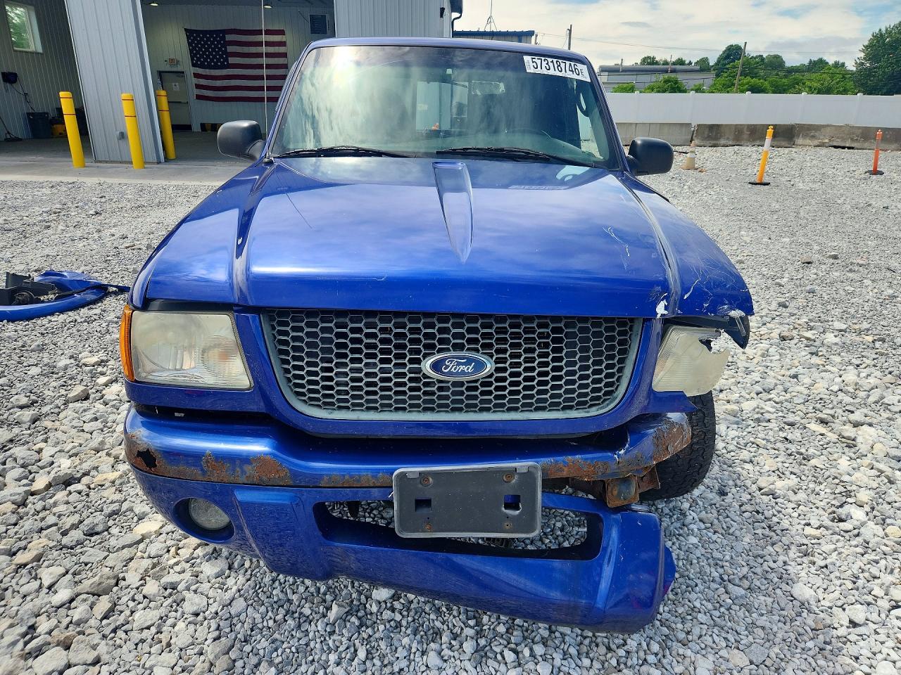 2003 Ford Ranger Super Cab Blue vin: 1FTYR44U33PB53514