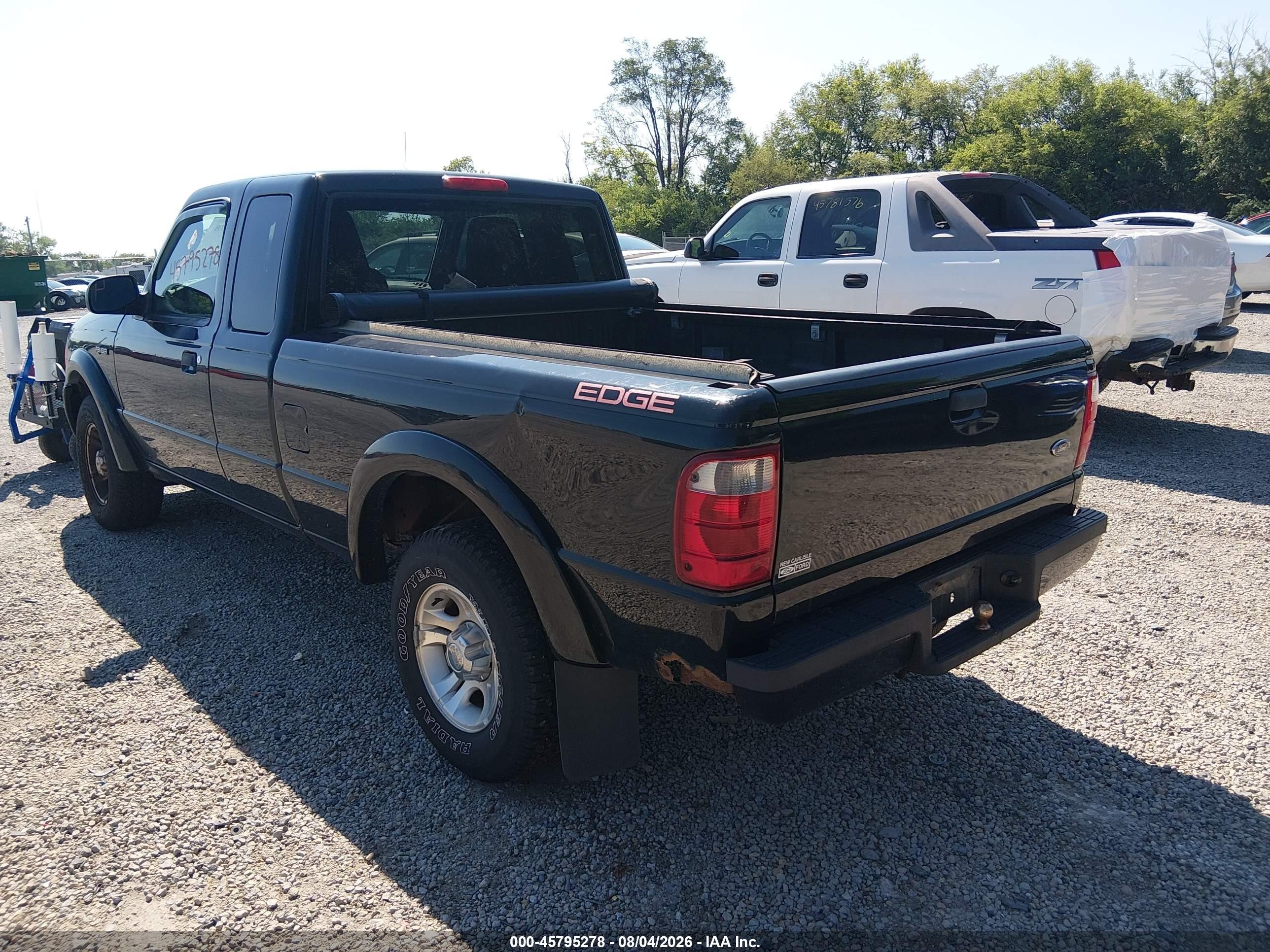 2004 Ford Ranger Edge/tremor/xlt Black vin: 1FTYR44U34PA19300