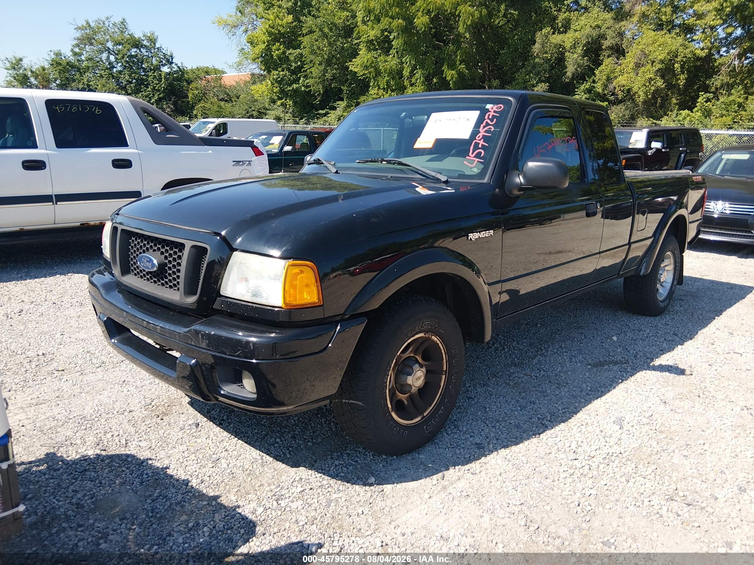 2004 Ford Ranger Edge/tremor/xlt Black vin: 1FTYR44U34PA19300
