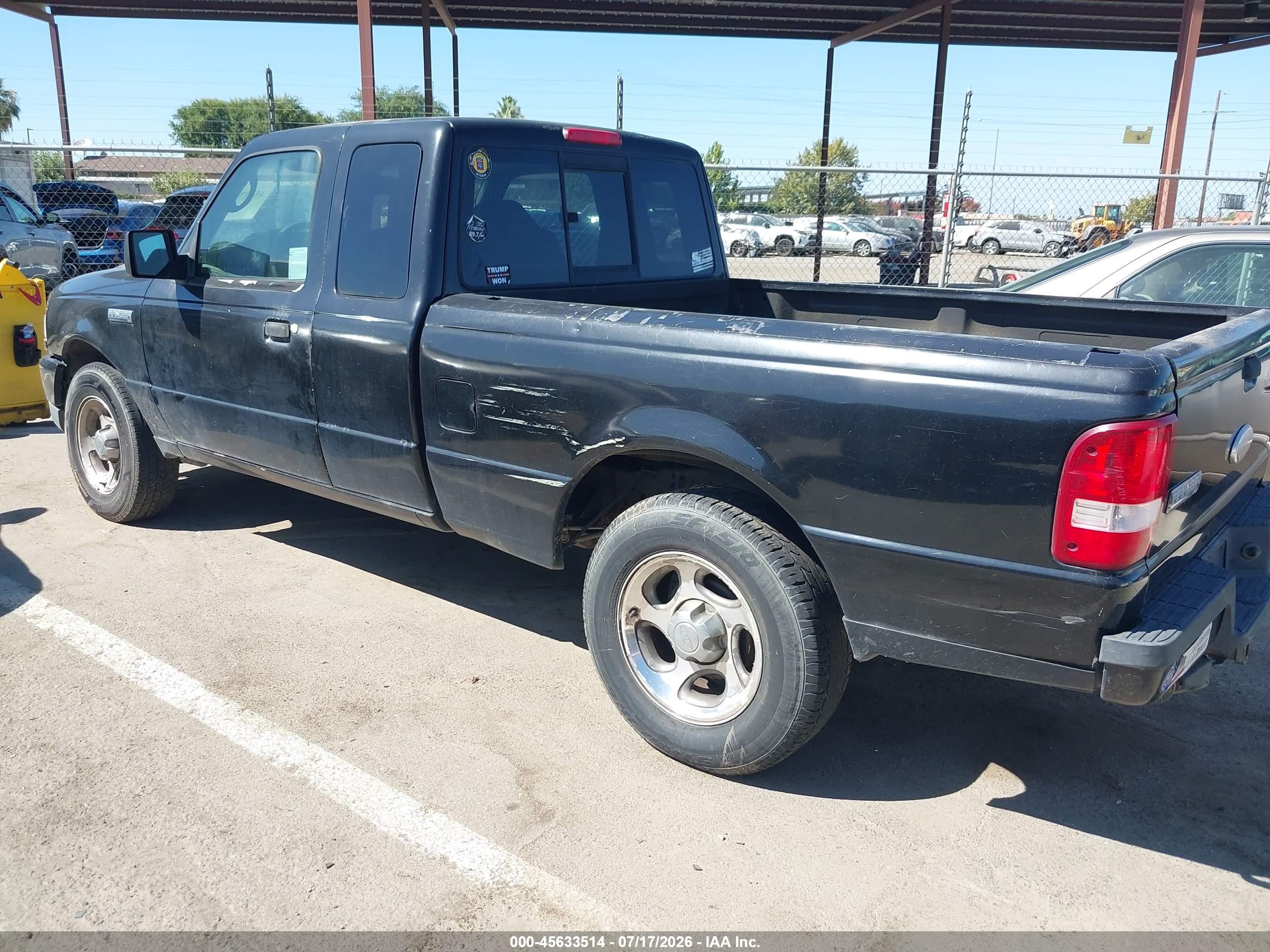 2006 Ford Ranger Super Cab Black vin: 1FTYR44U36PA37847