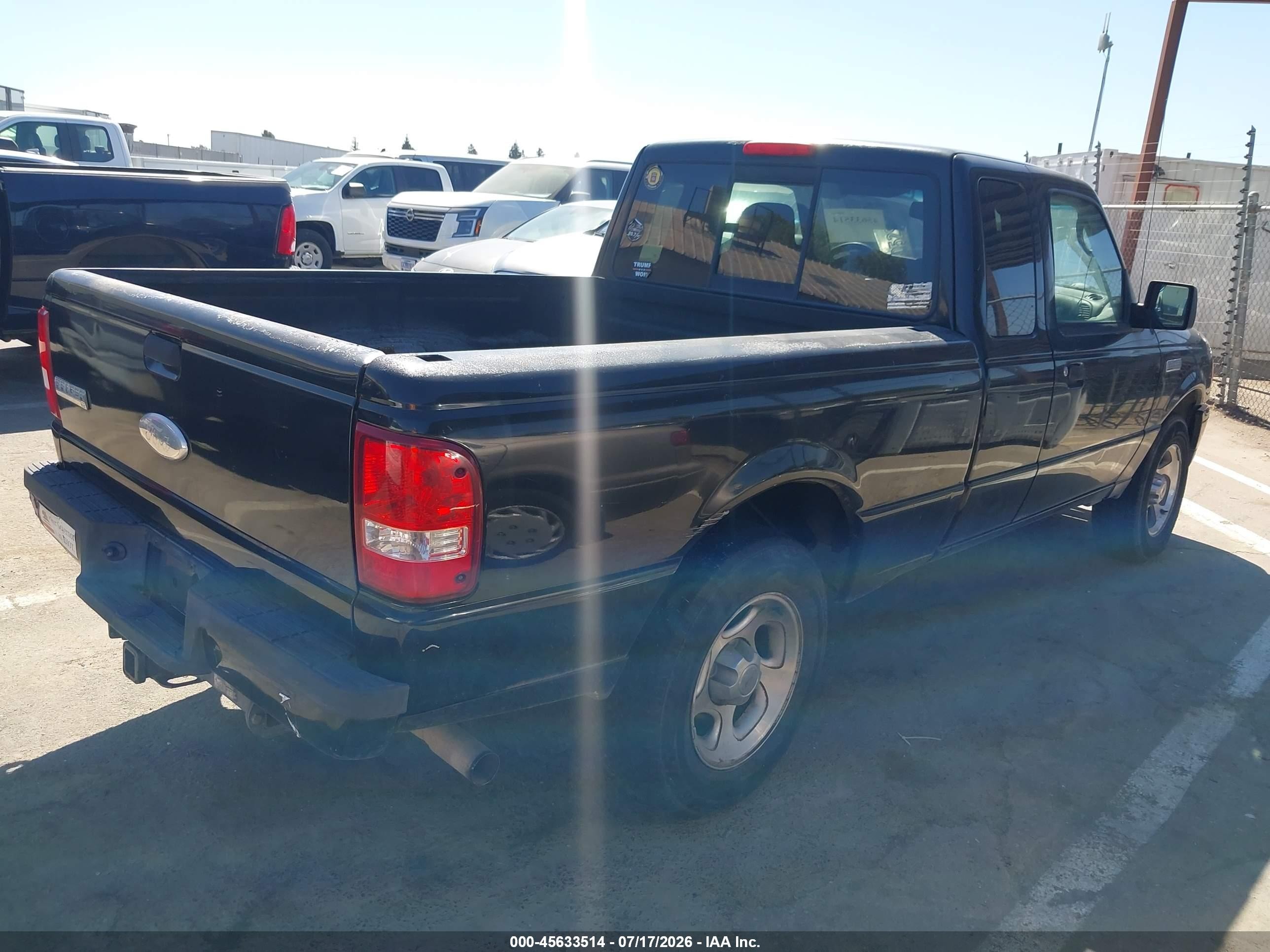 2006 Ford Ranger Super Cab Black vin: 1FTYR44U36PA37847