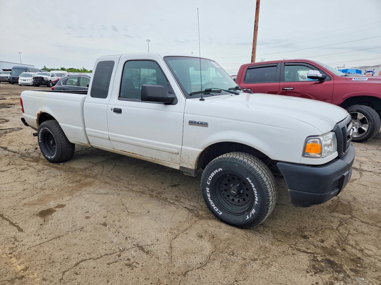 2006 Ford Ranger Super Cab White vin: 1FTYR44U36PA75837