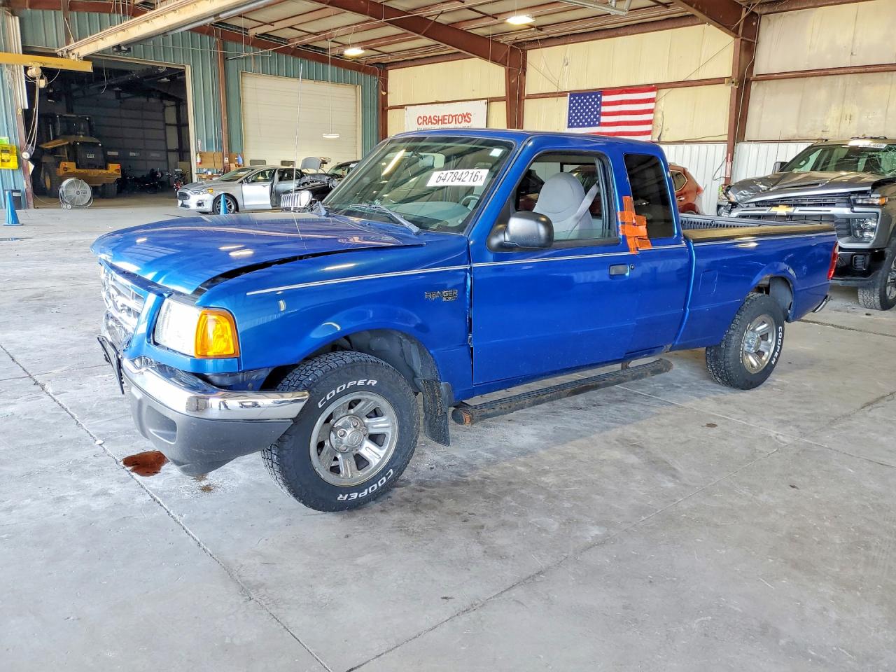 2002 Ford Ranger Super Cab Синий vin: 1FTYR44U42PA34451
