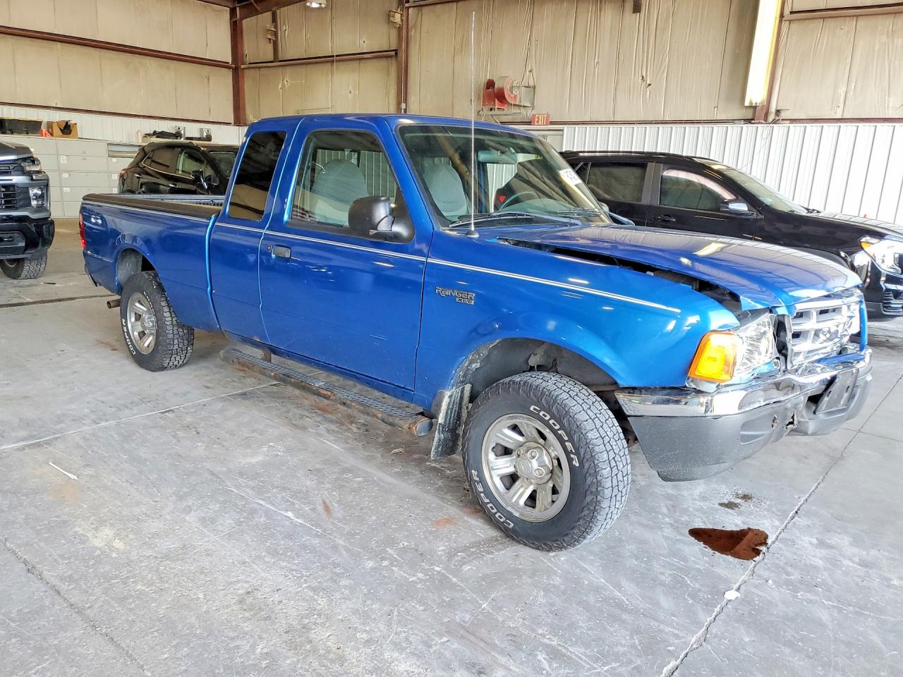 2002 Ford Ranger Super Cab Синий vin: 1FTYR44U42PA34451