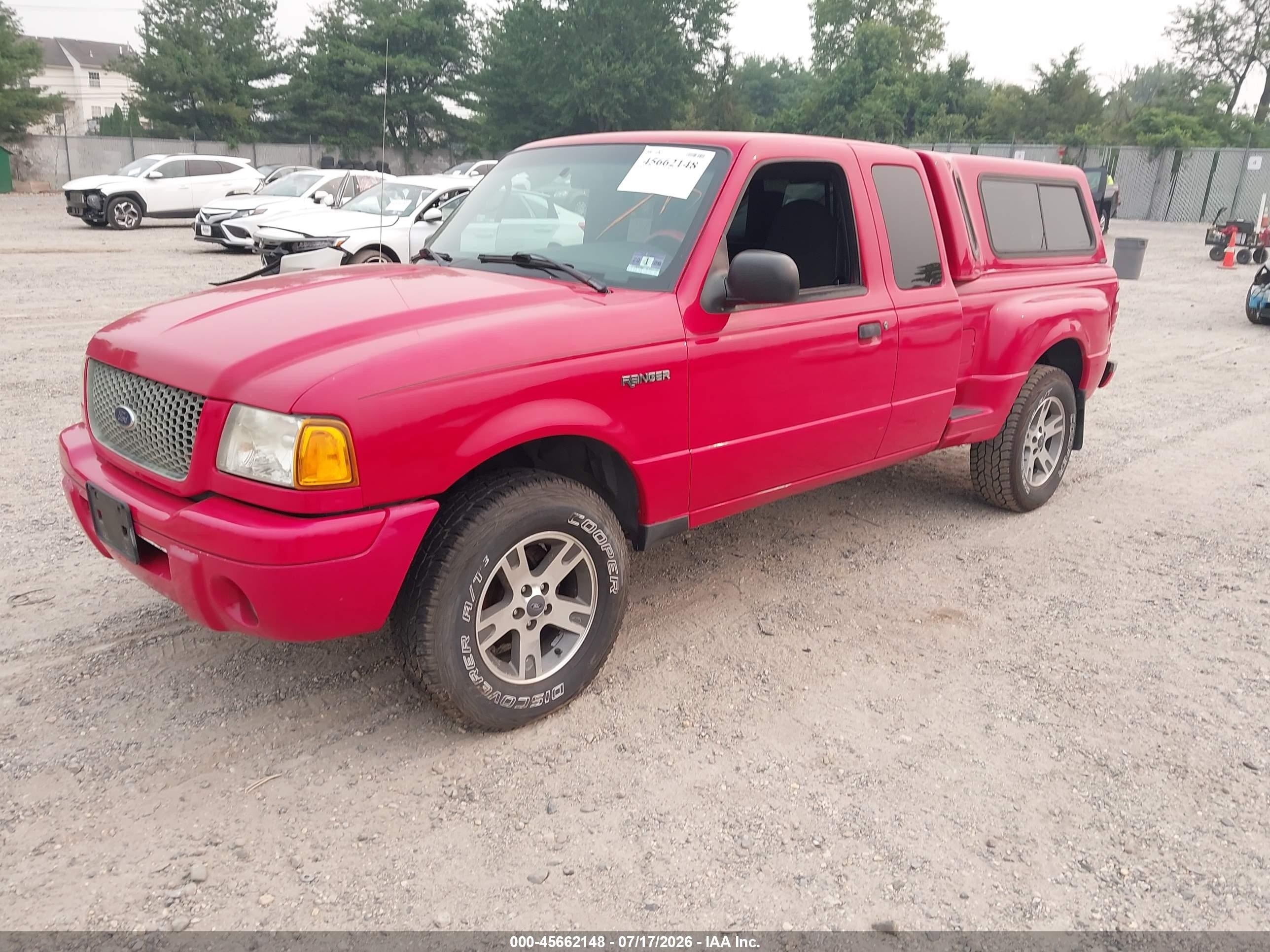 2003 Ford Ranger Edge/tremor/xlt Red vin: 1FTYR44U43PB76364