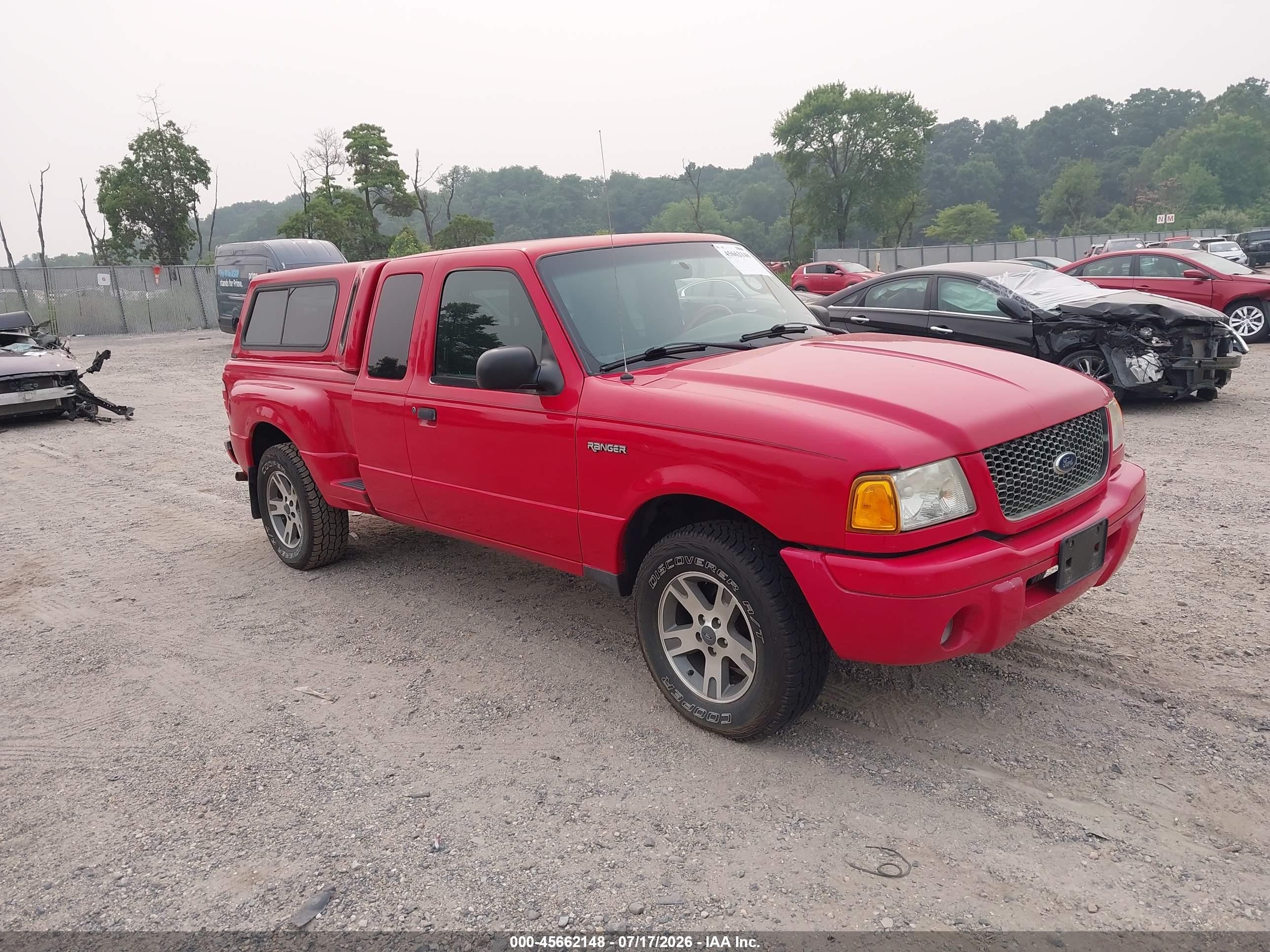 2003 Ford Ranger Edge/tremor/xlt Red vin: 1FTYR44U43PB76364