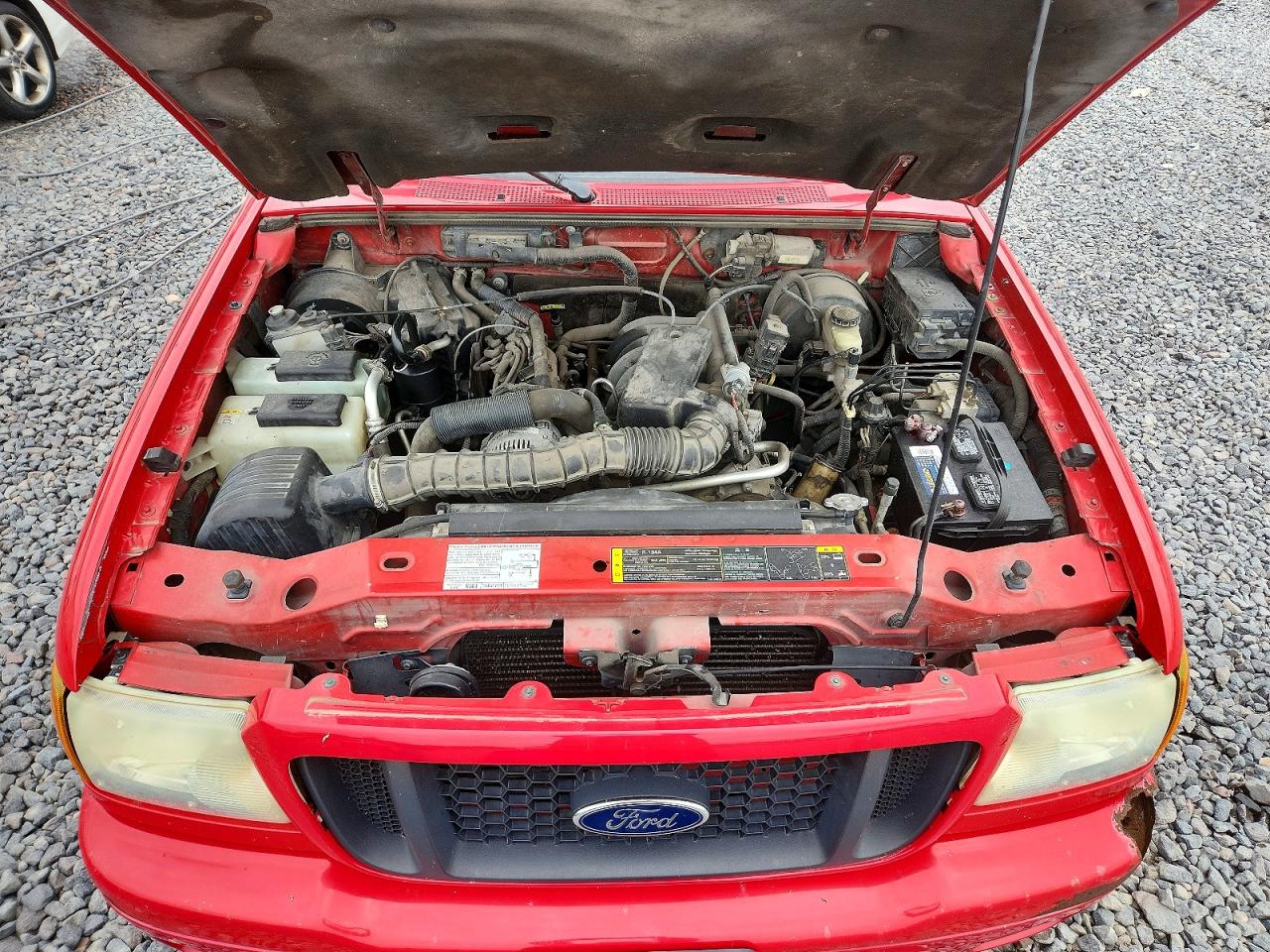2004 Ford Ranger Super Cab Red vin: 1FTYR44U44PA98928