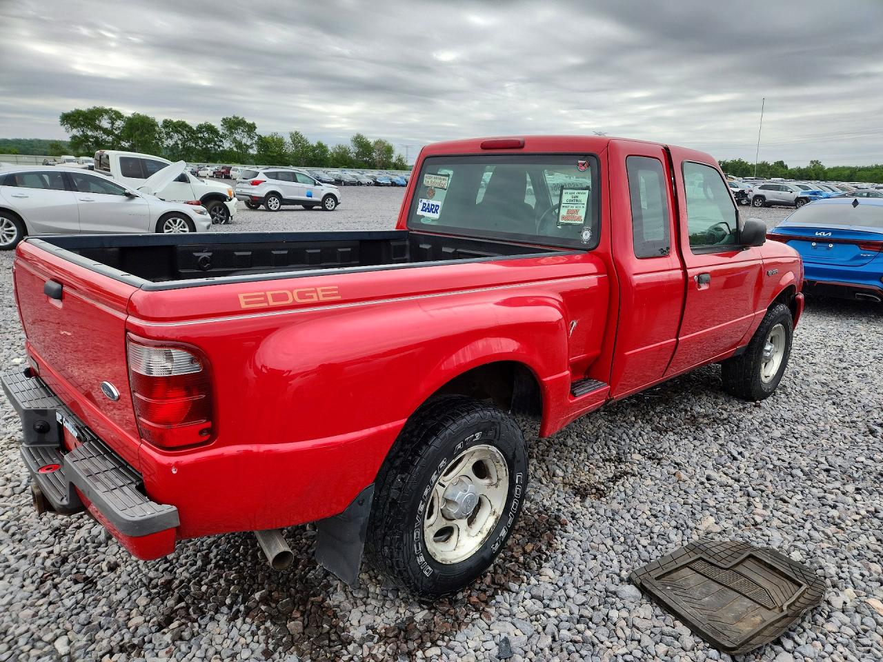2004 Ford Ranger Super Cab Red vin: 1FTYR44U44PA98928