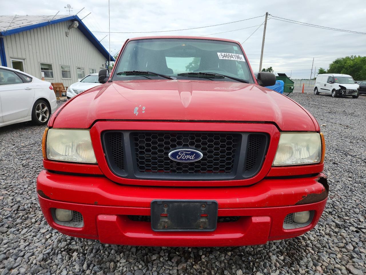 2004 Ford Ranger Super Cab Red vin: 1FTYR44U44PA98928