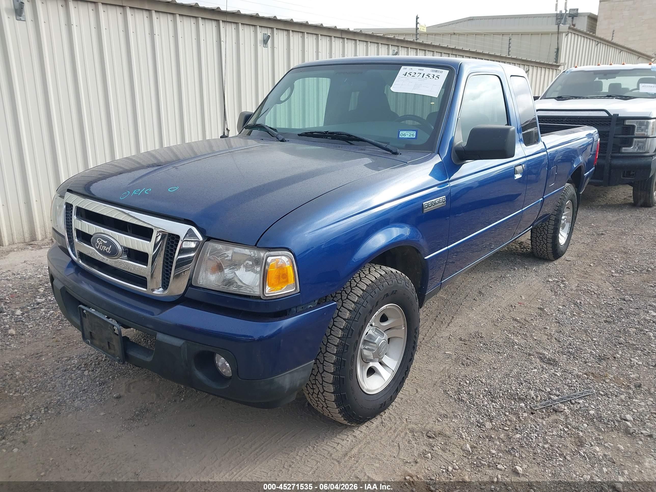 2007 Ford Ranger Sport/stx/xlt Blue vin: 1FTYR44U47PA32772