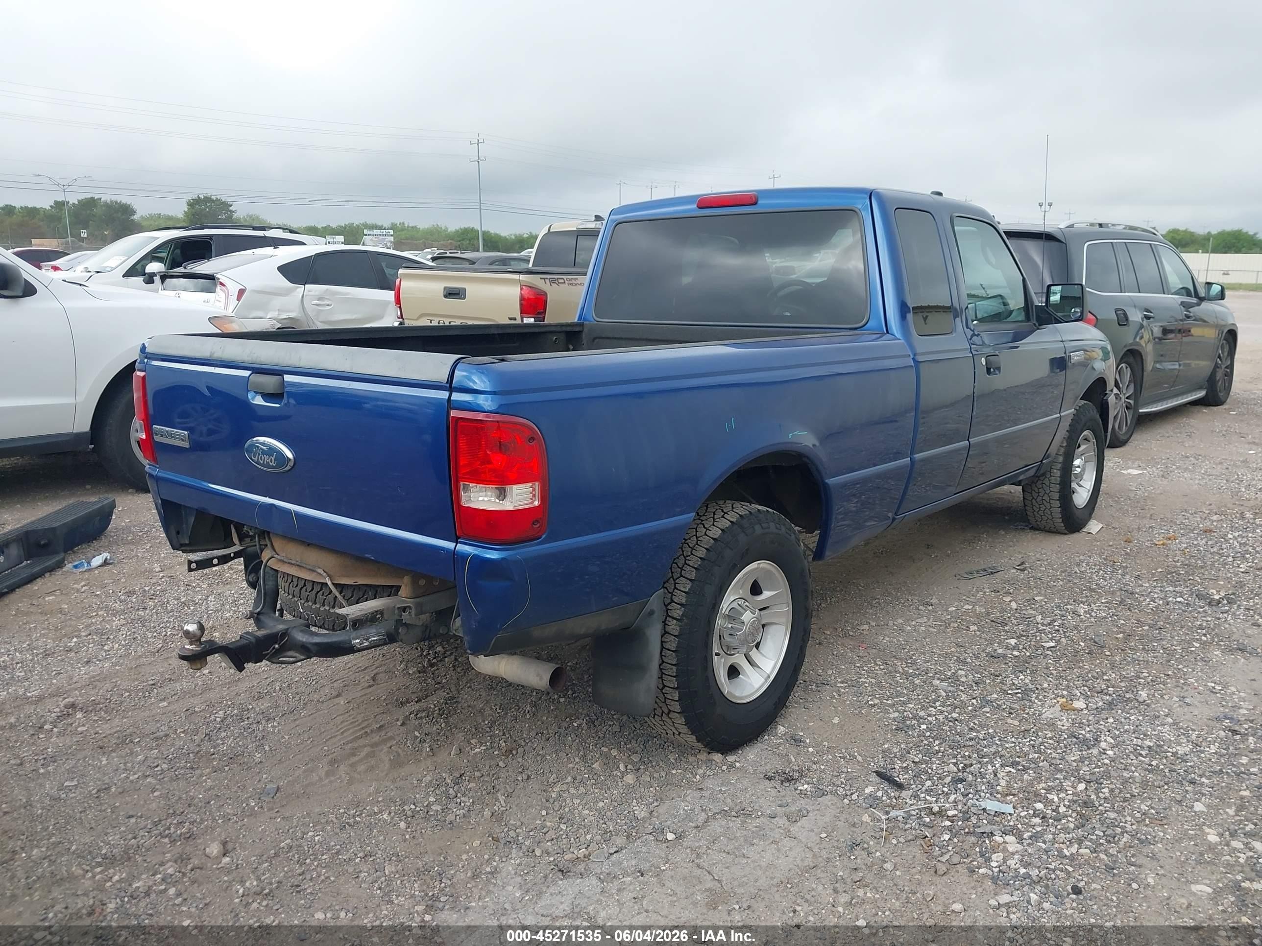 2007 Ford Ranger Sport/stx/xlt Blue vin: 1FTYR44U47PA32772