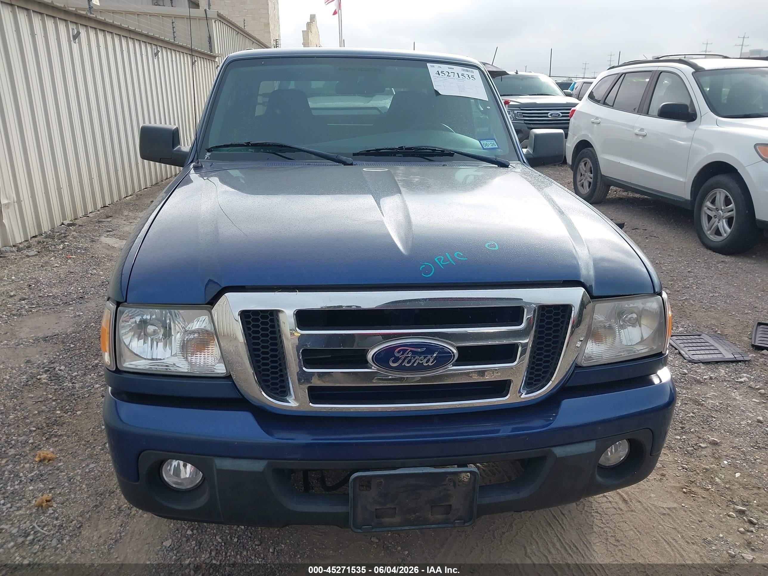 2007 Ford Ranger Sport/stx/xlt Blue vin: 1FTYR44U47PA32772