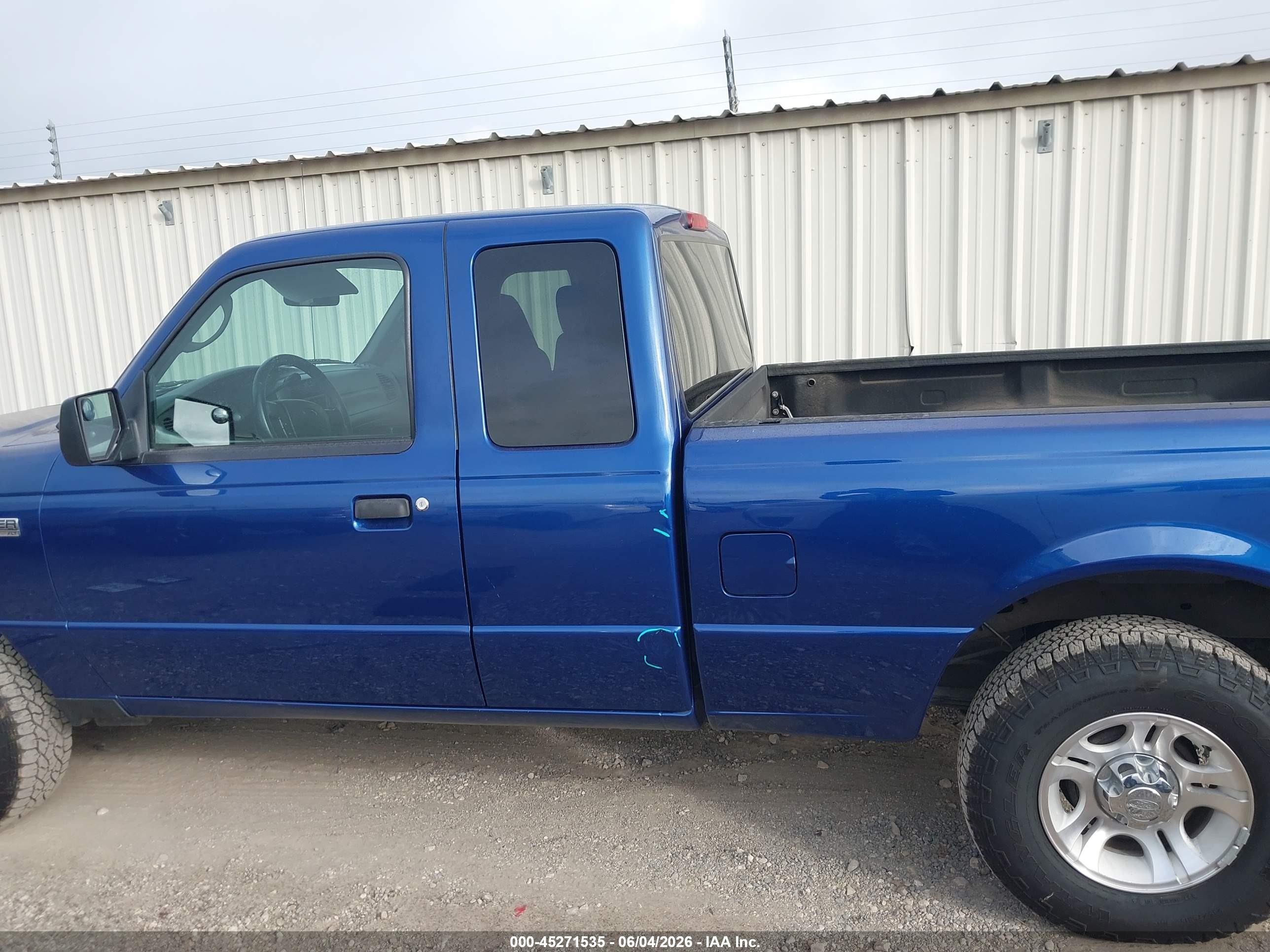 2007 Ford Ranger Sport/stx/xlt Blue vin: 1FTYR44U47PA32772