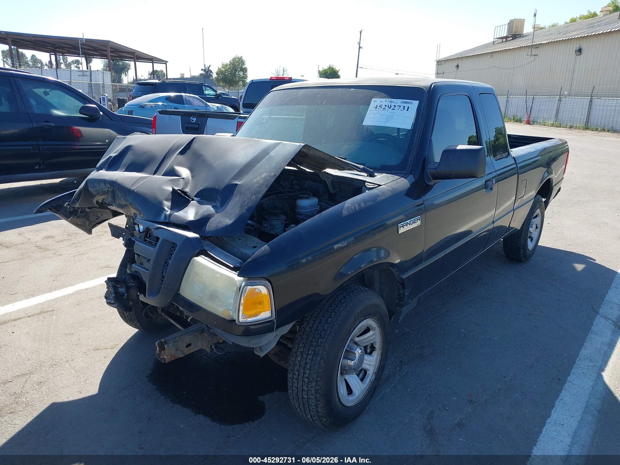 2007 Ford Ranger Sport/stx/xlt Black vin: 1FTYR44U47PA93524