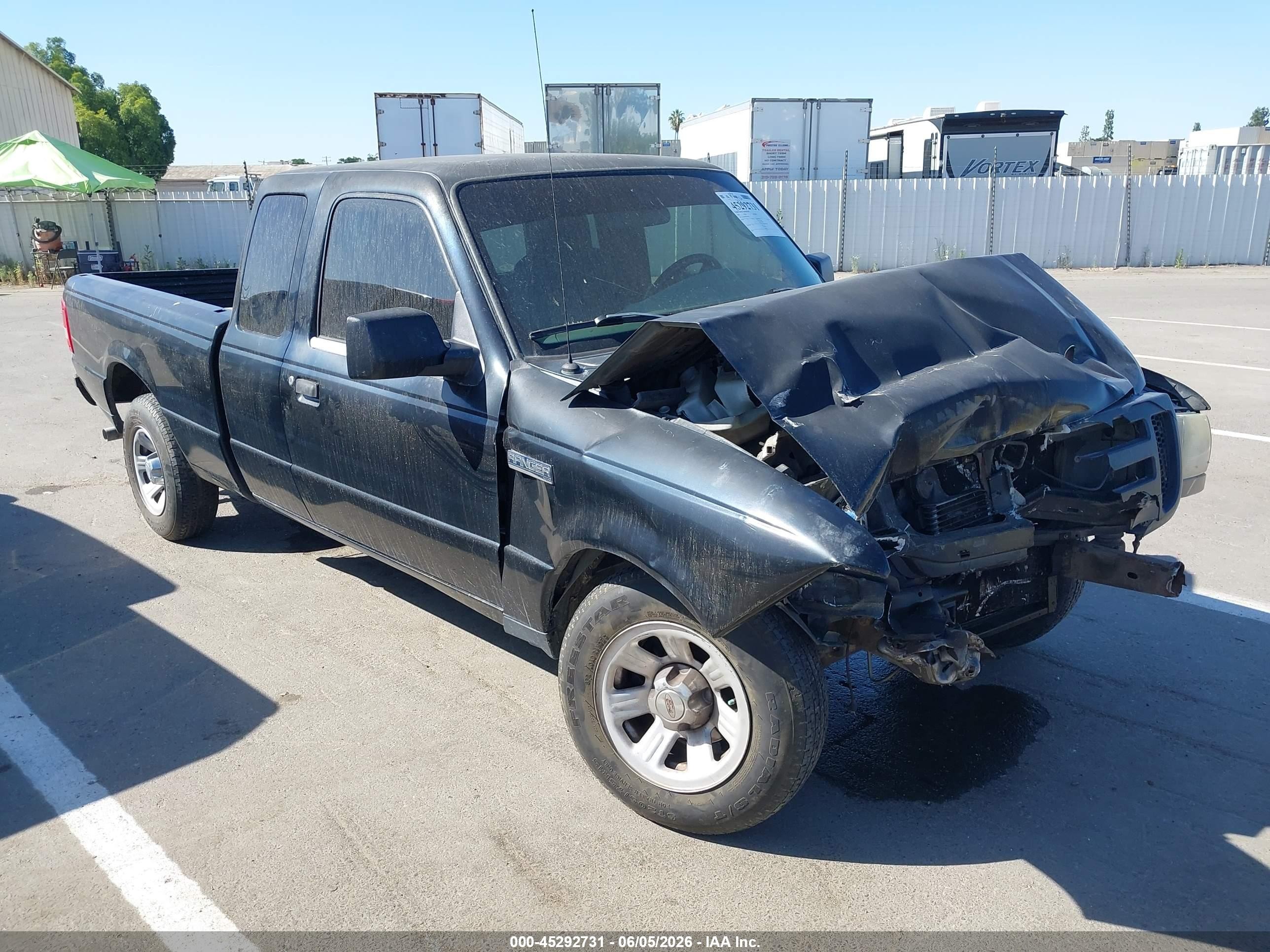 2007 Ford Ranger Sport/stx/xlt Black vin: 1FTYR44U47PA93524