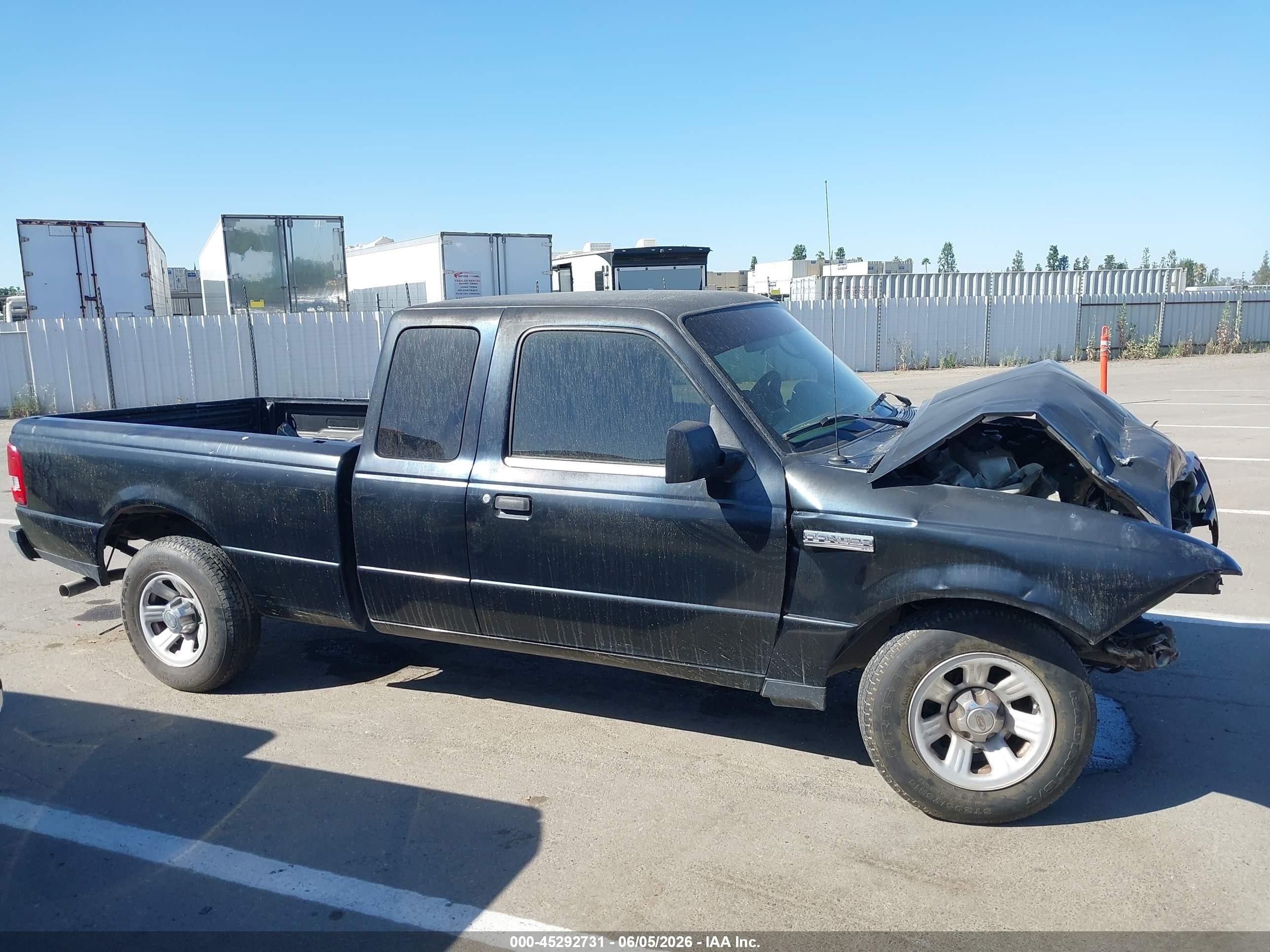 2007 Ford Ranger Sport/stx/xlt Black vin: 1FTYR44U47PA93524