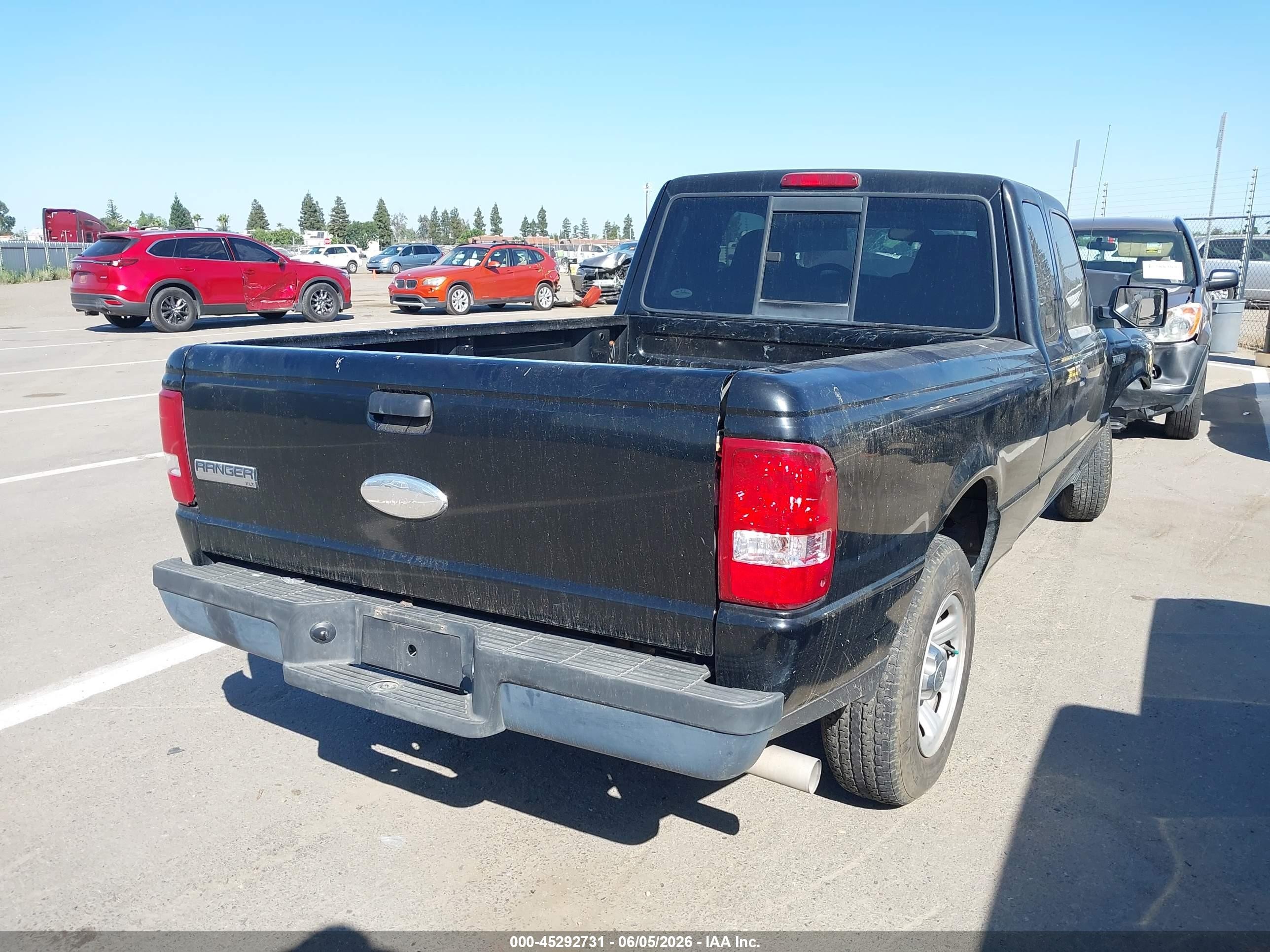 2007 Ford Ranger Sport/stx/xlt Black vin: 1FTYR44U47PA93524