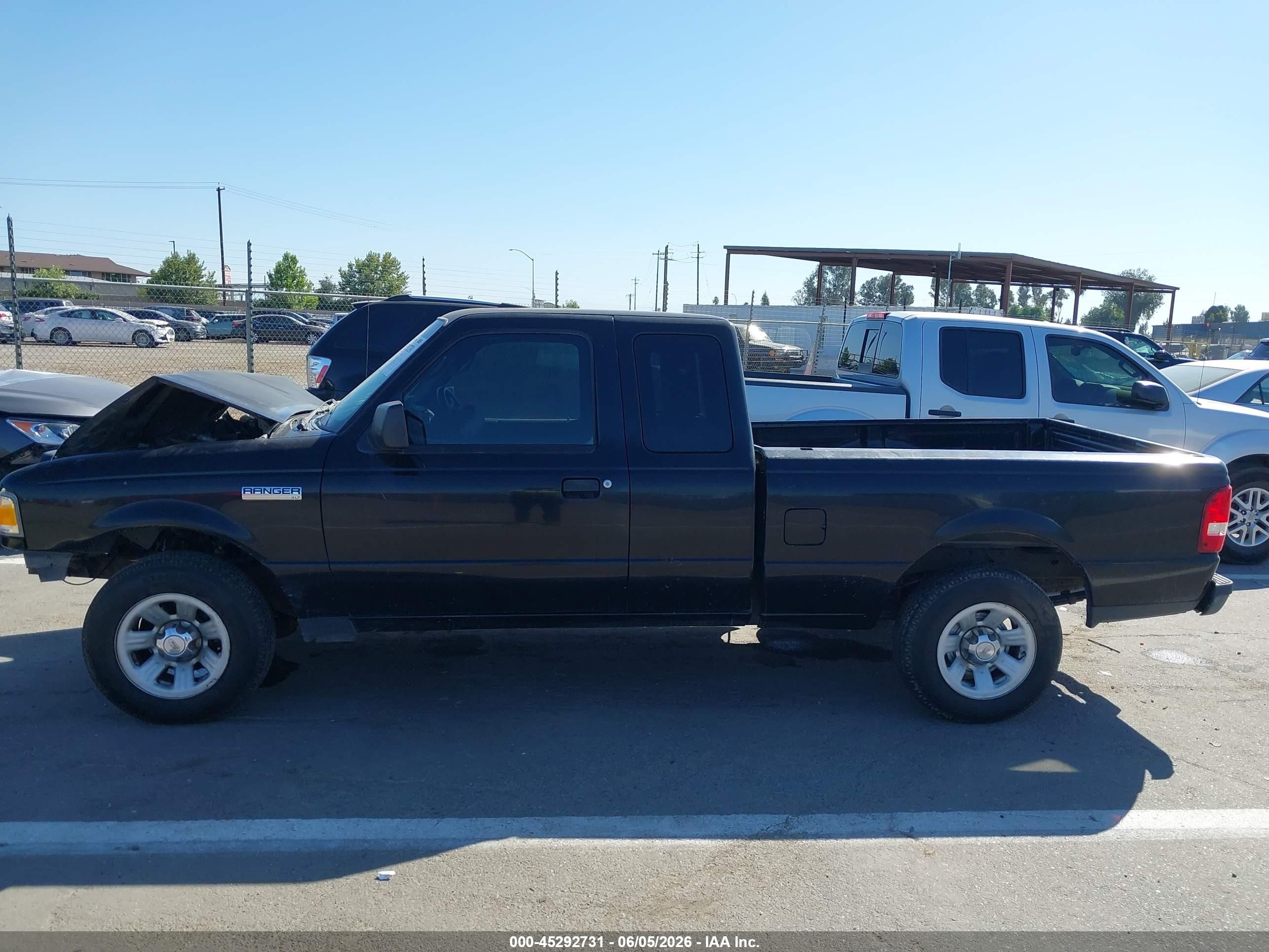 2007 Ford Ranger Sport/stx/xlt Black vin: 1FTYR44U47PA93524