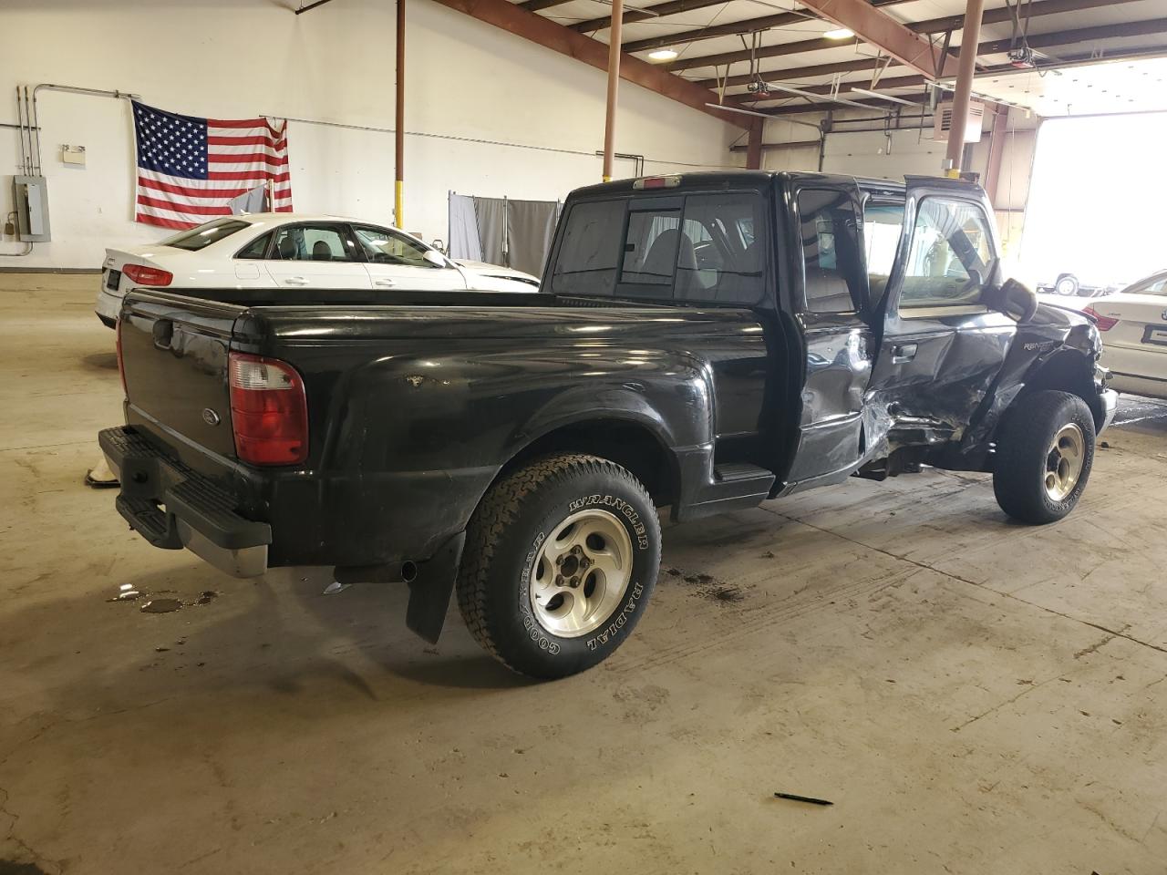 2002 Ford Ranger Super Cab Black vin: 1FTYR44U52TA05385