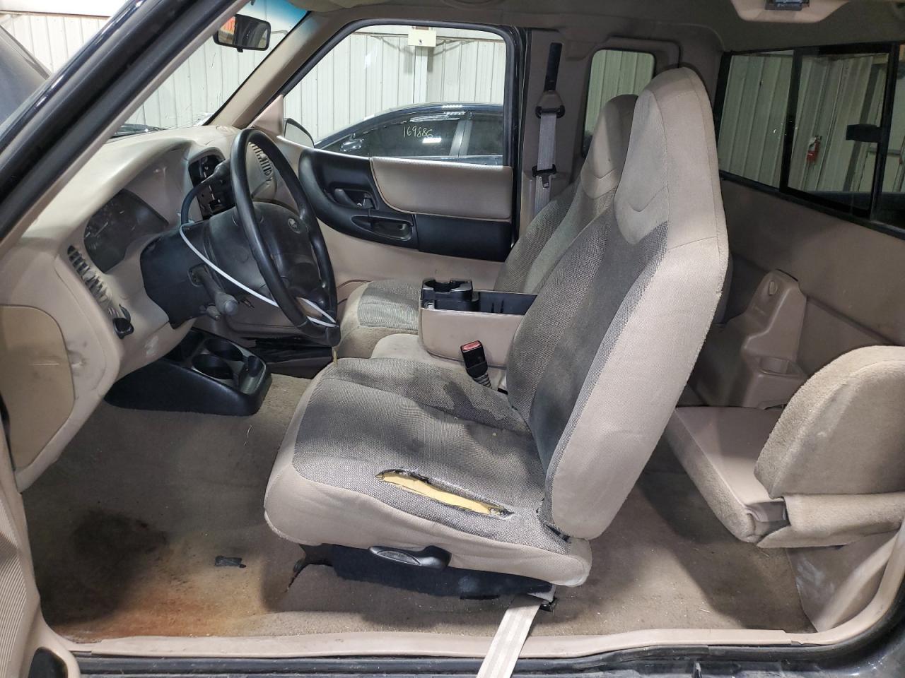 2002 Ford Ranger Super Cab Black vin: 1FTYR44U52TA05385