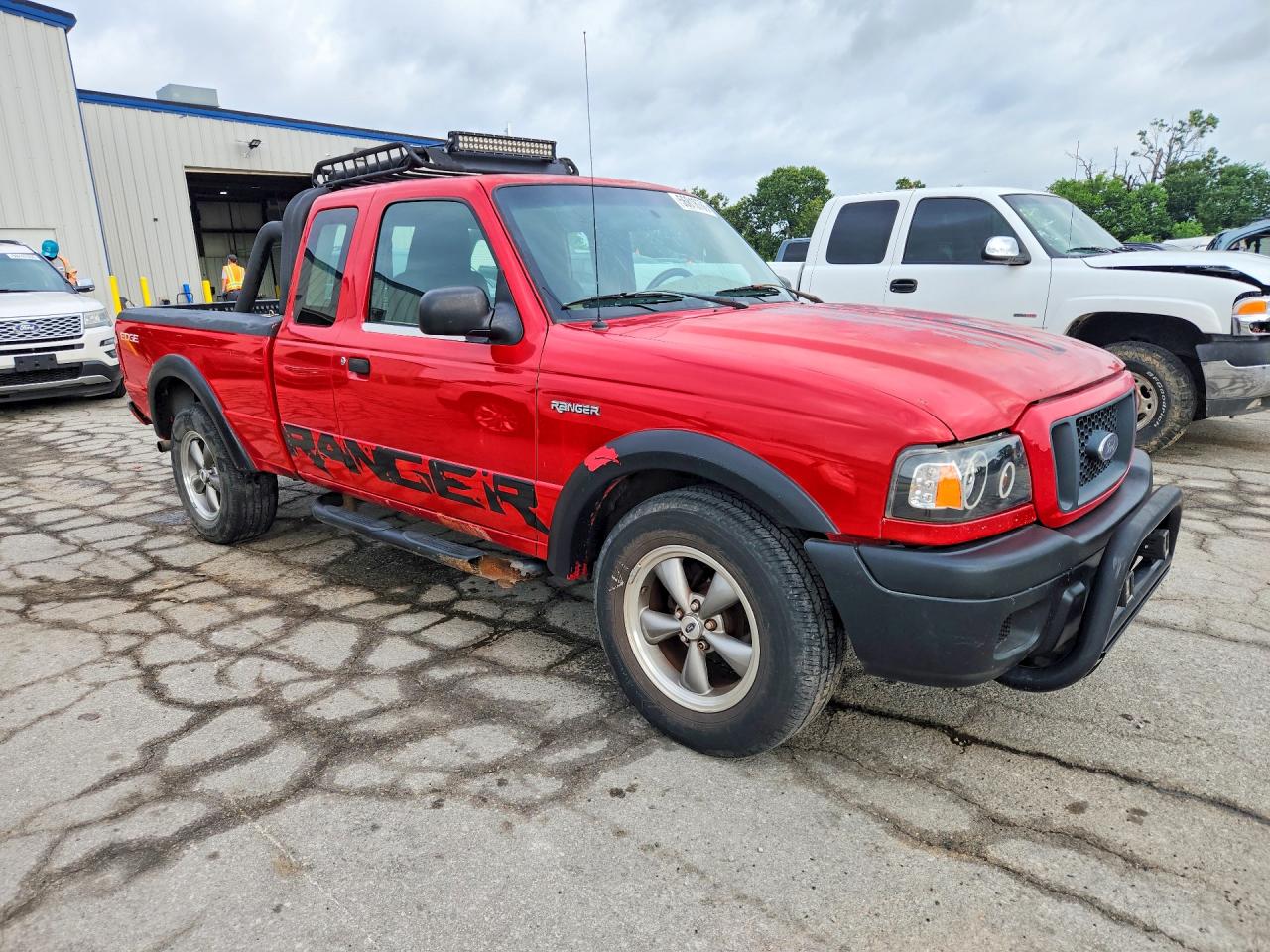 2004 Ford Ranger Super Cab Red vin: 1FTYR44U54PA93947