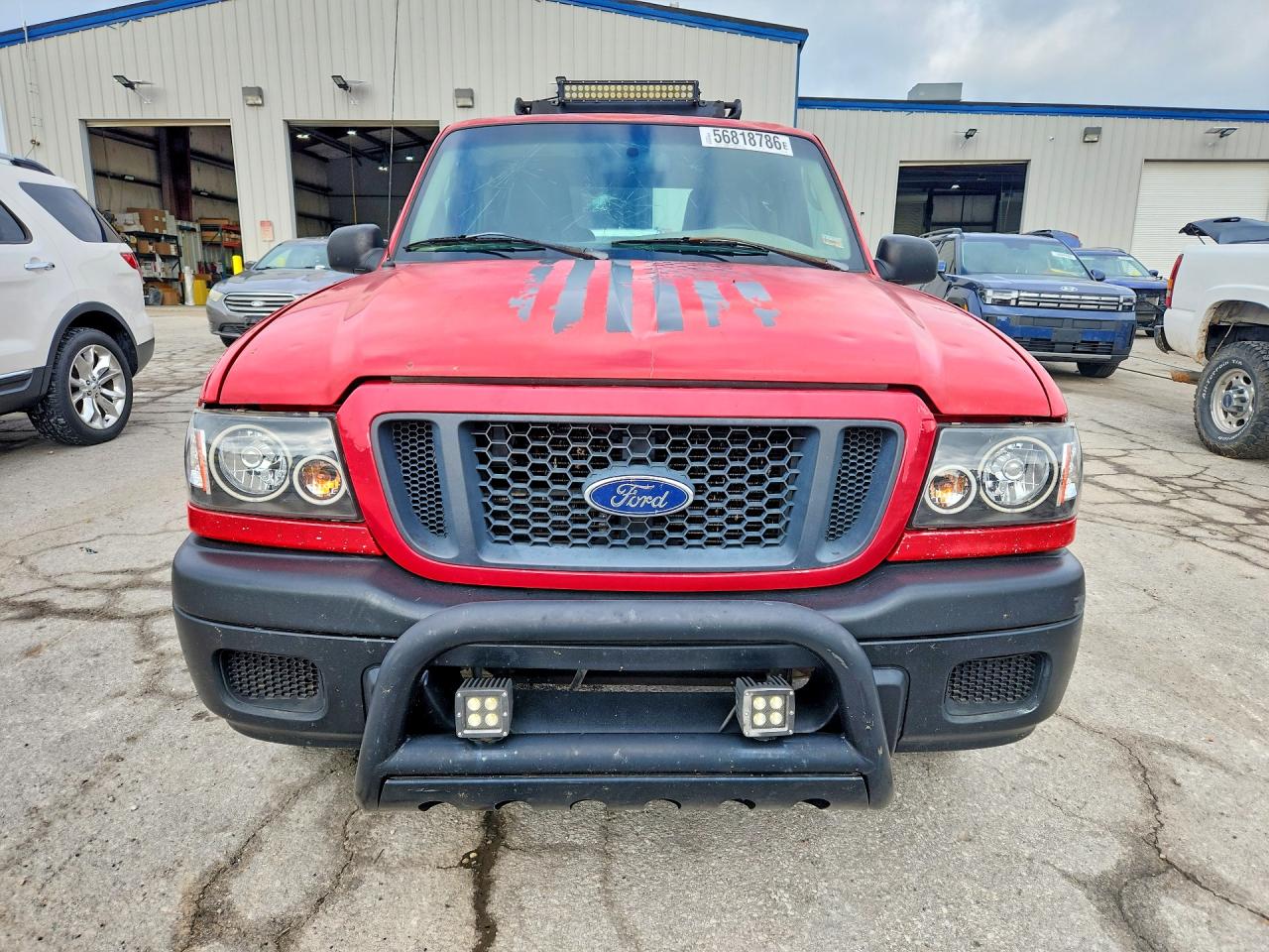 2004 Ford Ranger Super Cab Red vin: 1FTYR44U54PA93947