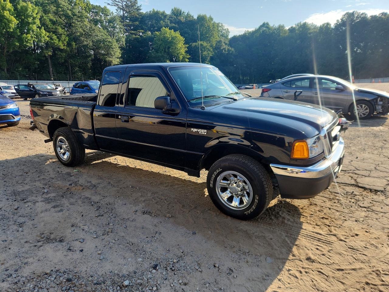 2004 Ford Ranger Super Cab Black vin: 1FTYR44U54PA95911