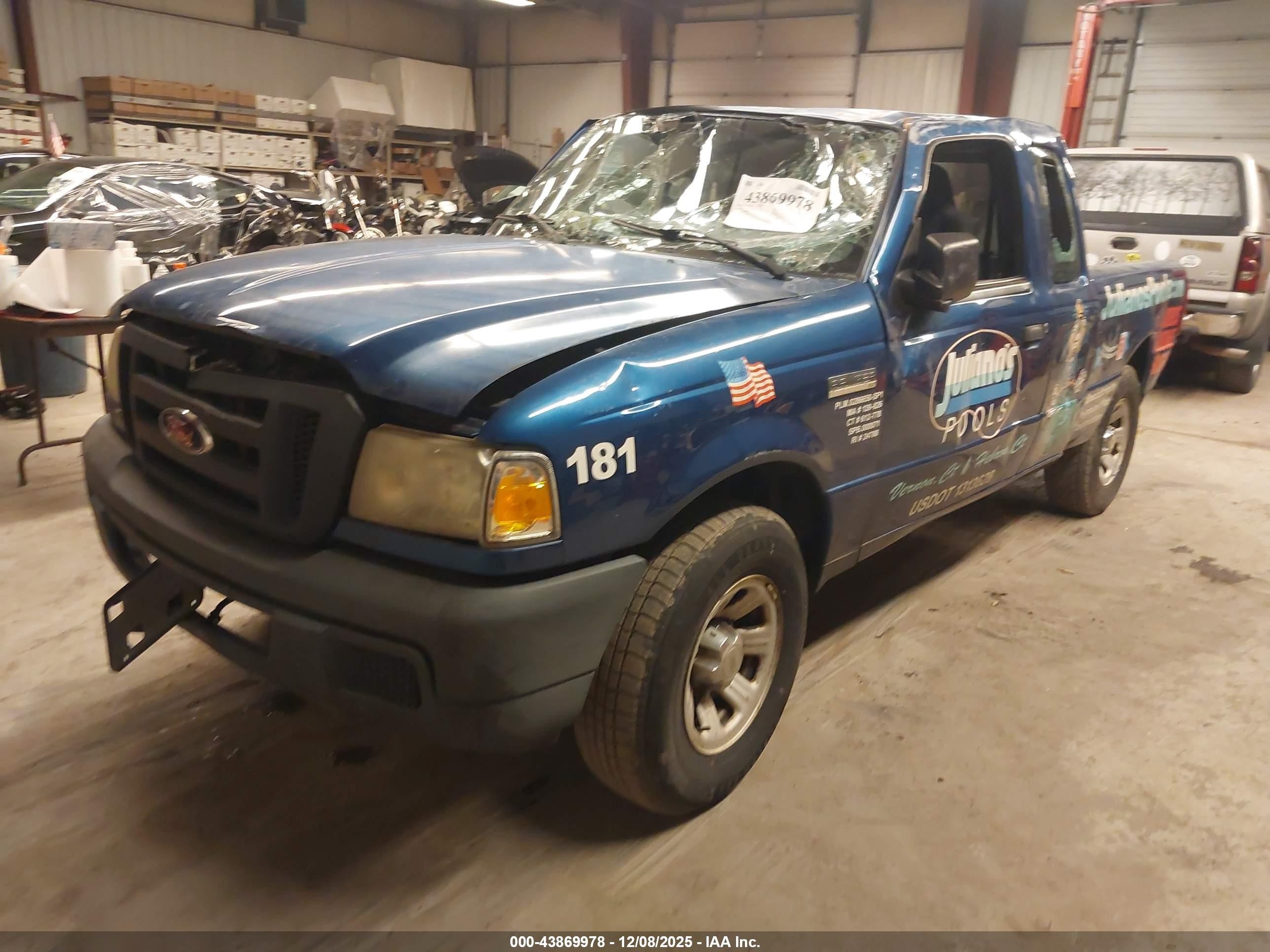 2007 Ford Ranger Sport/stx/xlt Blue vin: 1FTYR44U57PA46339