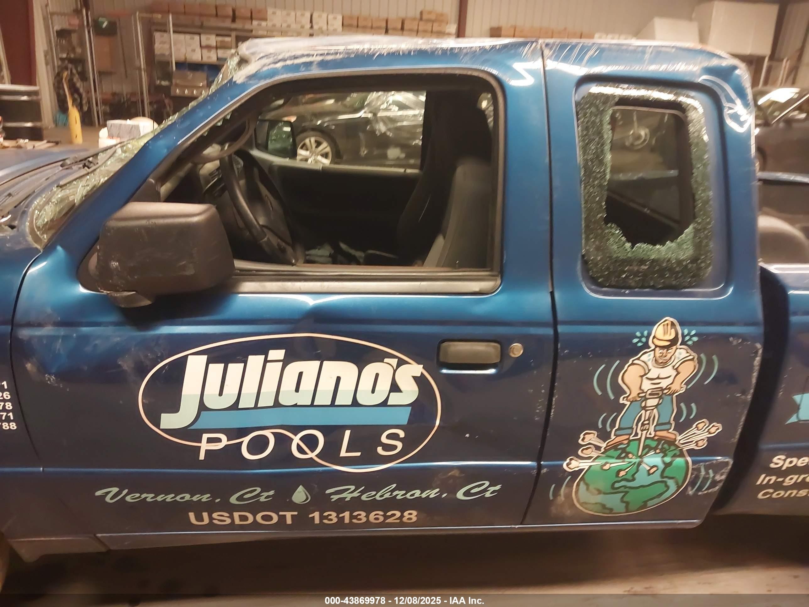 2007 Ford Ranger Sport/stx/xlt Blue vin: 1FTYR44U57PA46339