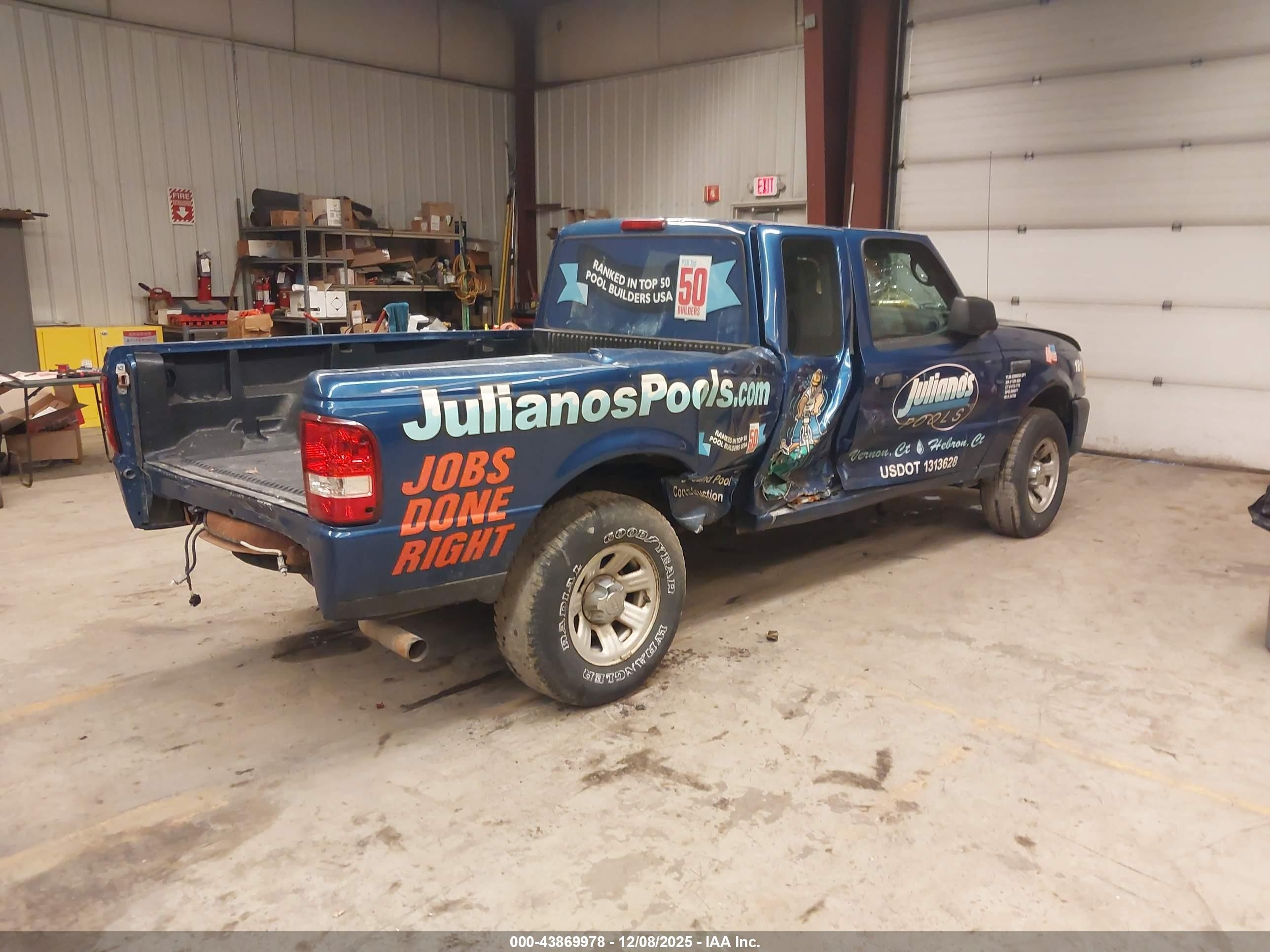 2007 Ford Ranger Sport/stx/xlt Blue vin: 1FTYR44U57PA46339