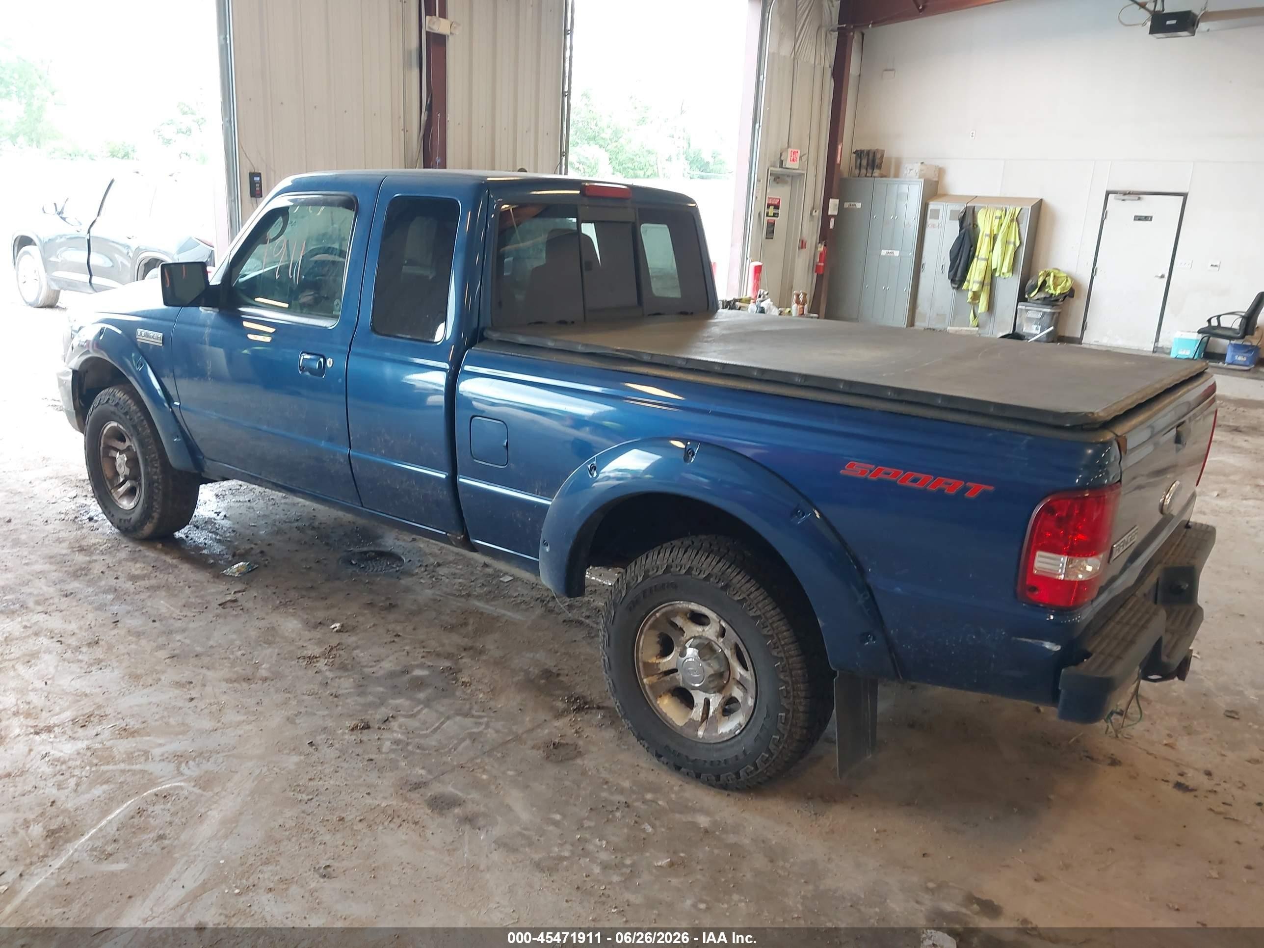2007 Ford Ranger Sport/stx/xlt Blue vin: 1FTYR44U57PA74352
