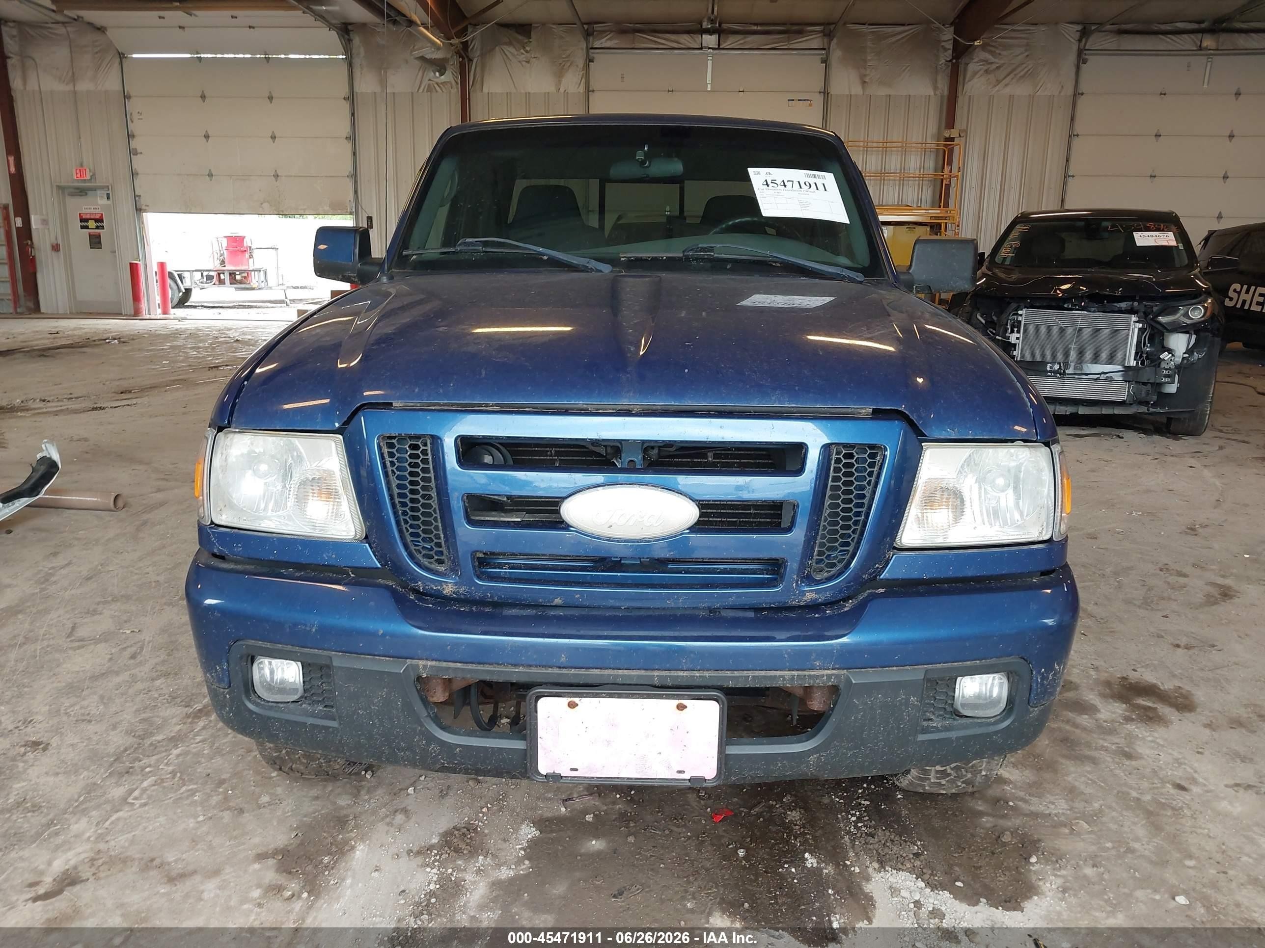 2007 Ford Ranger Sport/stx/xlt Blue vin: 1FTYR44U57PA74352