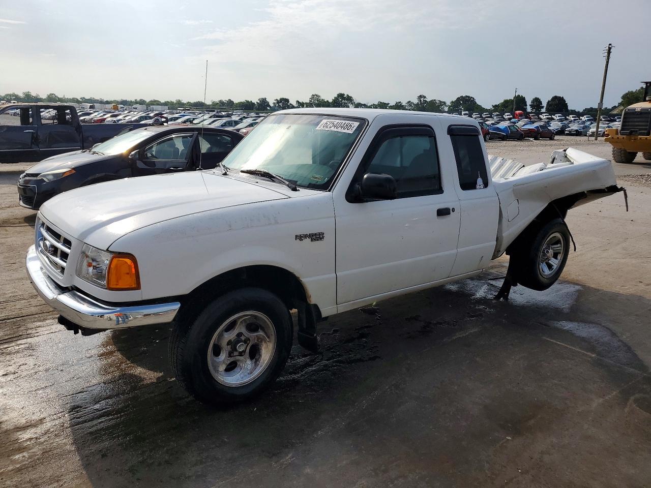 2002 Ford Ranger Super Cab White vin: 1FTYR44U62PA96661