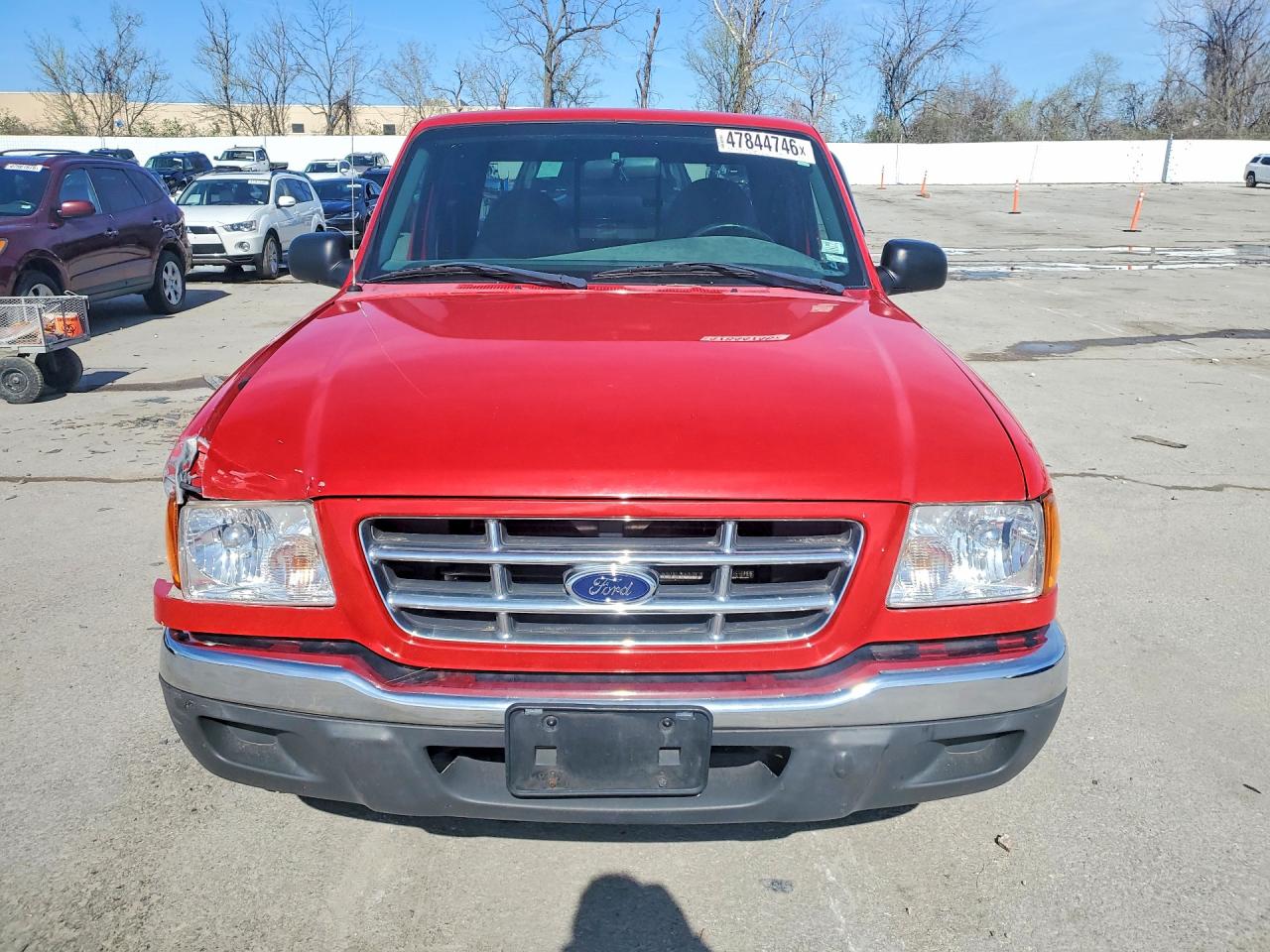 2002 Ford Ranger Super Cab Red vin: 1FTYR44U62PB13619